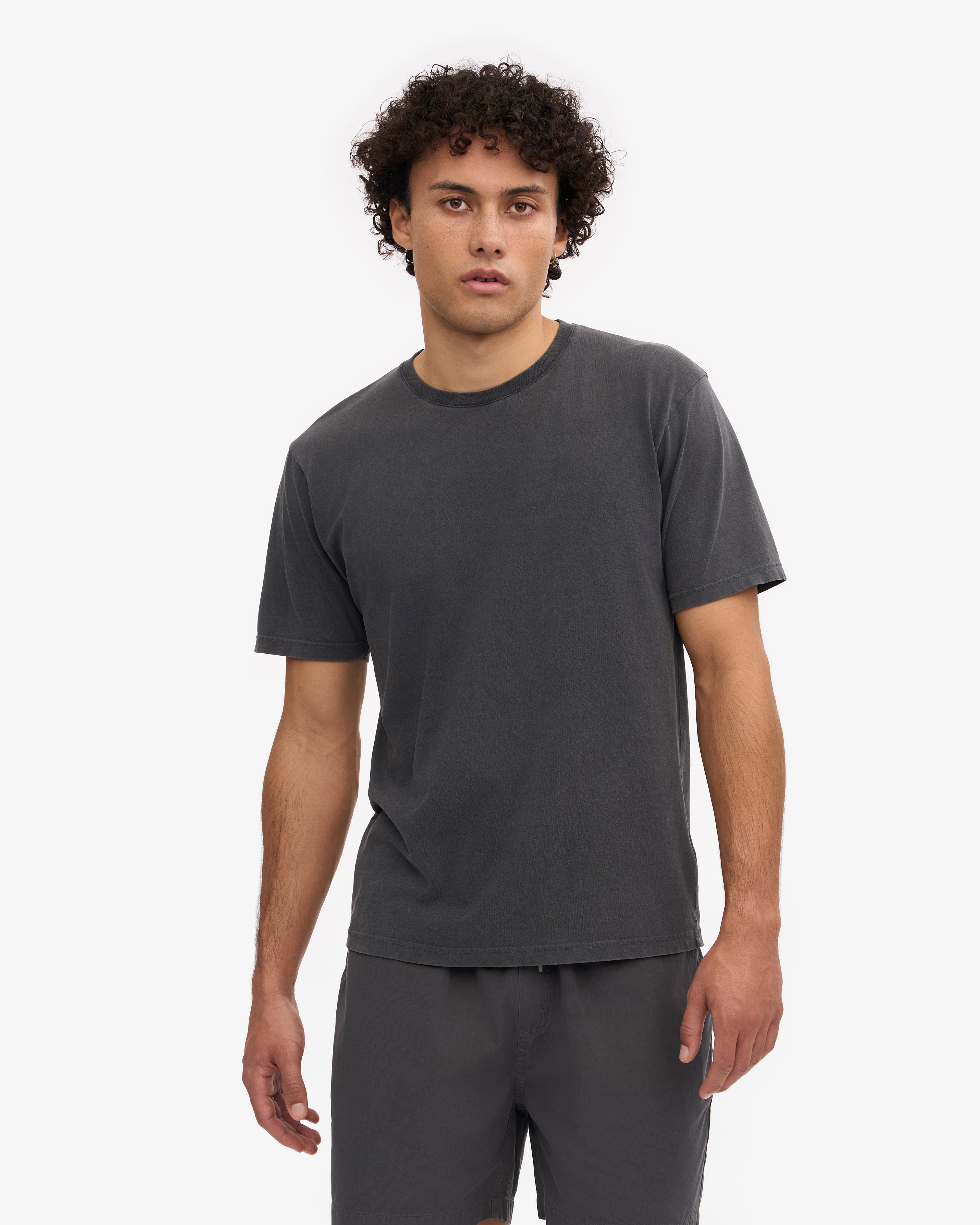 Classic Organic Cotton T-Shirt for Men & Women - Faded Black - Soft & Comfortable Casual Wear for Everyday Outfits