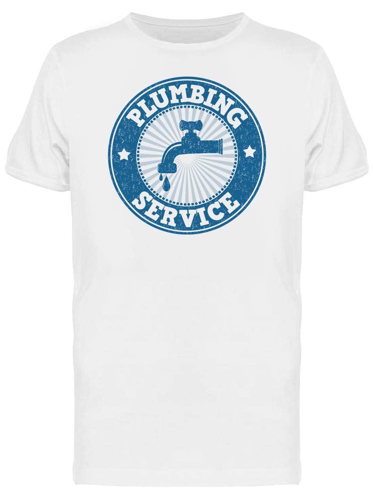 Smartprints Plumbing Service Announcement T-Shirt for Men - Comfortable Cotton Tee for Plumbers, Contractors & DIY Home Repairs