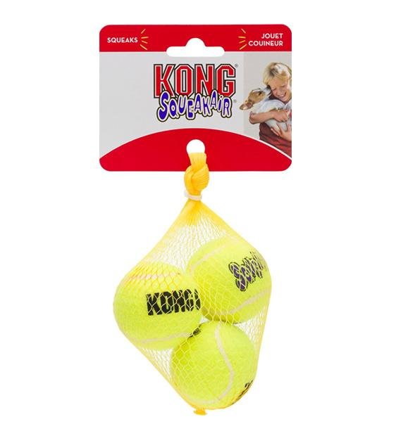 **Kong AirDog Squeakair Balls - Durable Dog Chew Toys Bundle for Aggressive Chewers - Interactive Fetch & Training Toys for Small & Large Dogs**
