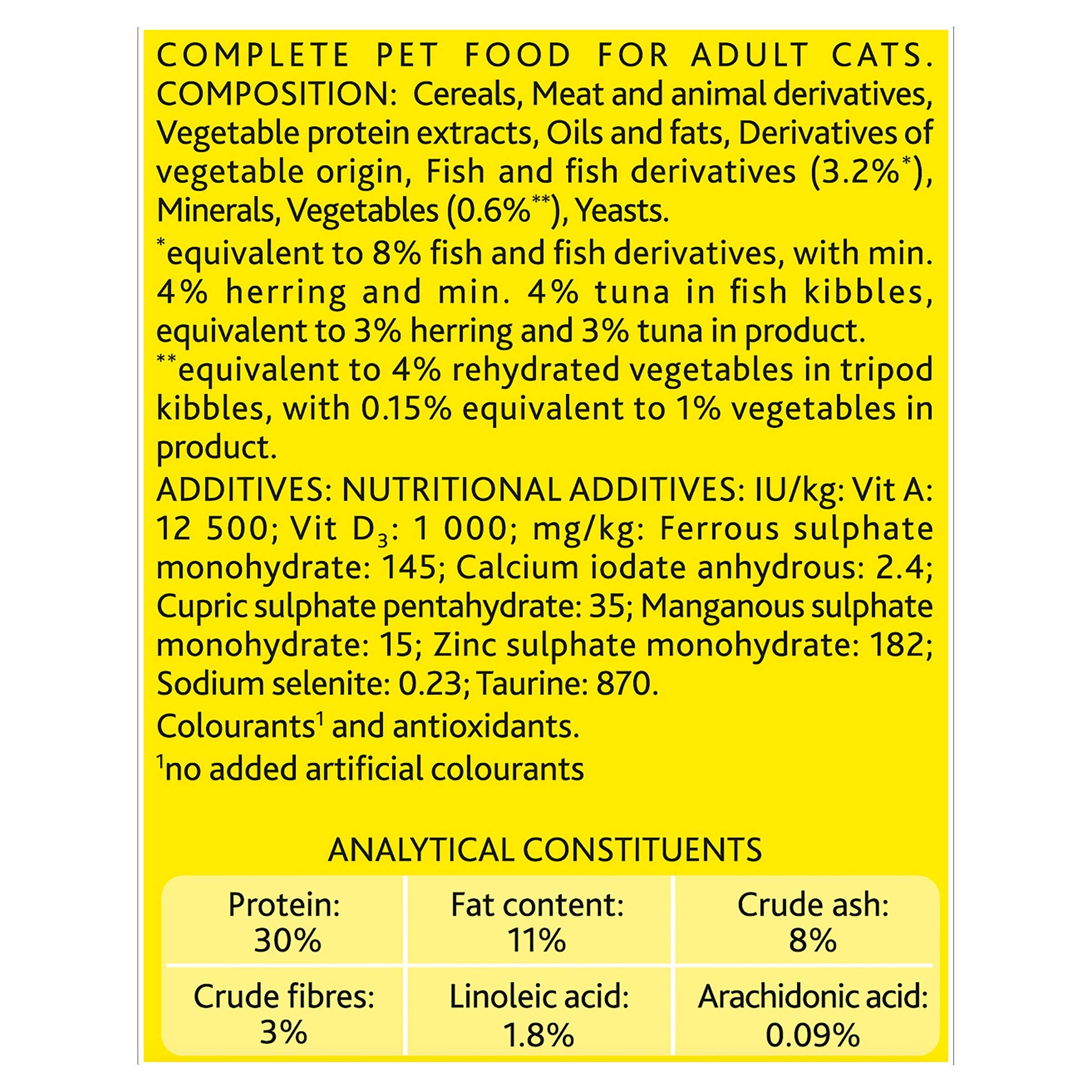 Premium Go-Cat Complete Adult Dry Cat Food with Tuna & Herring - Nutrient-Rich Formula with Vegetables - 4kg Bag for Healthy Skin & Coat - Perfect for Indoor & Outdoor Cats
