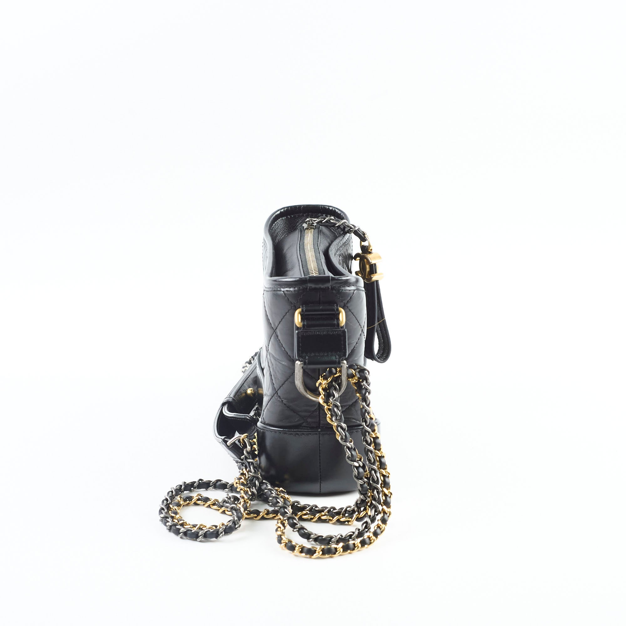 Chanel Small Gabrielle Black Handbag with Microchip - Luxury Designer Crossbody Bag for Women, Perfect for Date Night & Evening Events