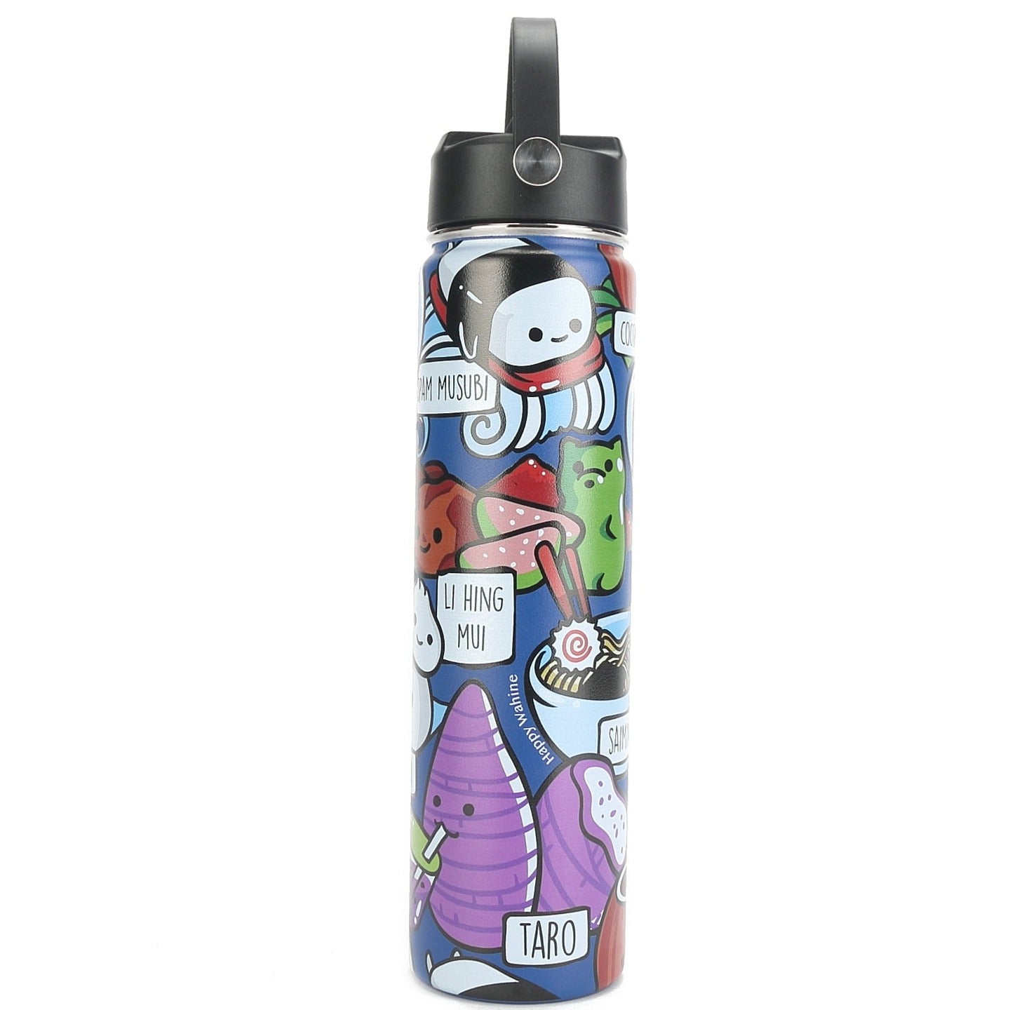 24oz Insulated Stainless Steel Water Bottle - Leak Proof, Double Wall Vacuum, Keeps Drinks Hot/Cold for 24 Hours - Craving Hawaii Blue - Perfect for Hiking, Gym & Outdoor Activities