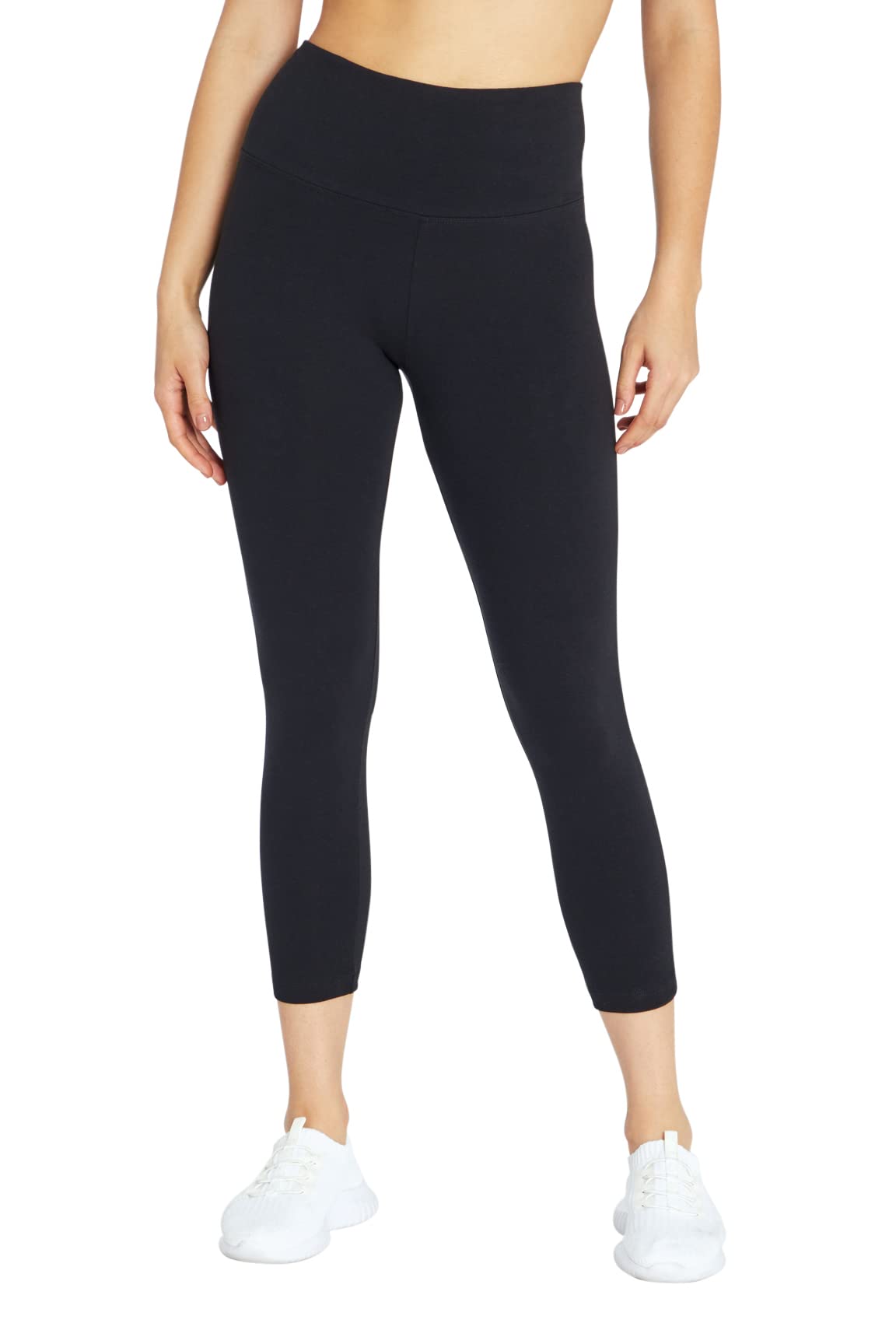 Bally Total Fitness Women's High Rise Mid-Calf Leggings - Workout Yoga Running Gym Activewear for Women - Perfect for Fitness, Lounge & Everyday Wear