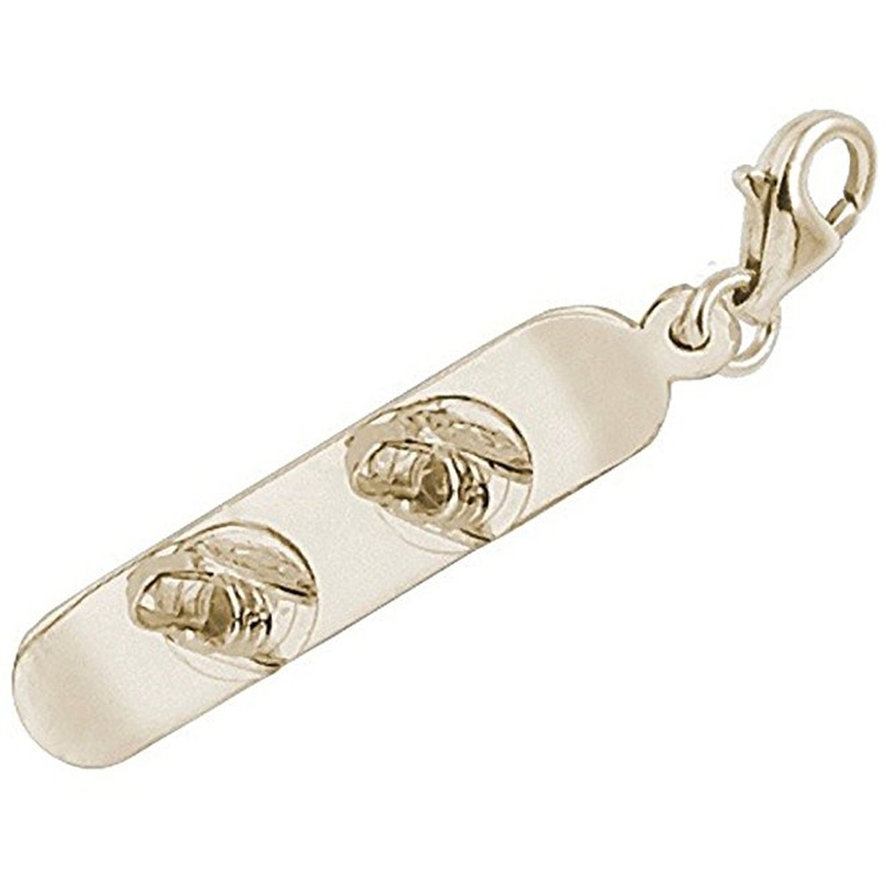 Snowboard Charm Pendant with Lobster Claw Clasp - Winter Sports Jewelry for Bracelets & Necklaces - Perfect for Snowboarding Enthusiasts & Outdoor Adventure Lovers
