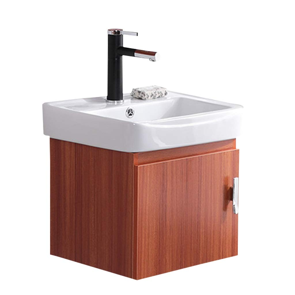 Wall Mounted Small Wash Basin - 43cm Bathroom Vanity Sink for Kitchen, Bathroom & Balcony | Space-Saving & Modern Design | Perfect for Compact Homes & Apartments (Color: D)
