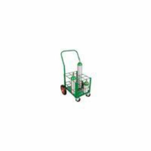 12-Pack D/E Cylinder Cart with Wheels - Heavy Duty Utility Cart for Industrial, Warehouse, and Home Storage Use