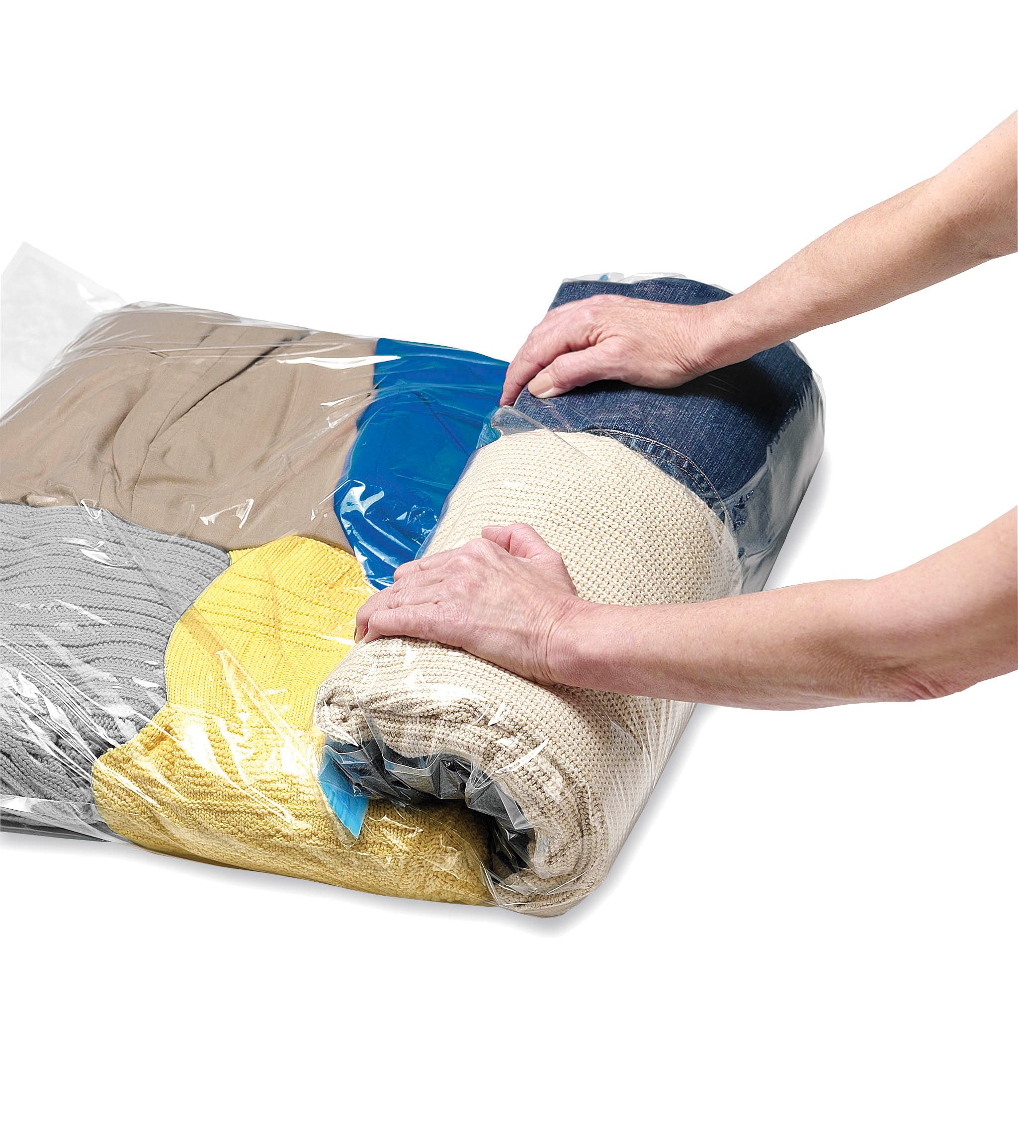 Whitmor Reusable Vacuum Storage Bags - 20 Pack | Space-Saving Clothes & Blanket Organizer for Travel, Seasonal Storage & Moving