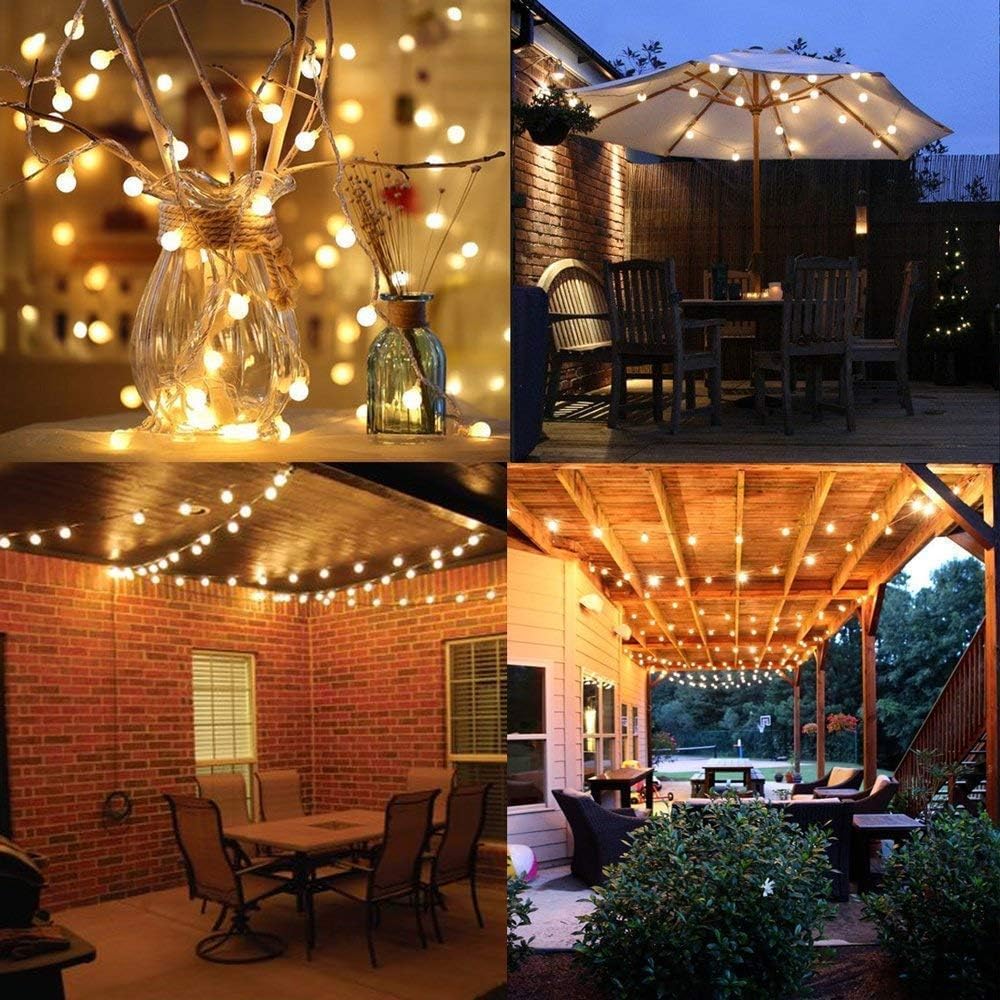 Arespark 100 LED Waterproof Fairy Lights - 33ft Outdoor String Lights for Wedding, Christmas, Garden, Party Decor - Warm White