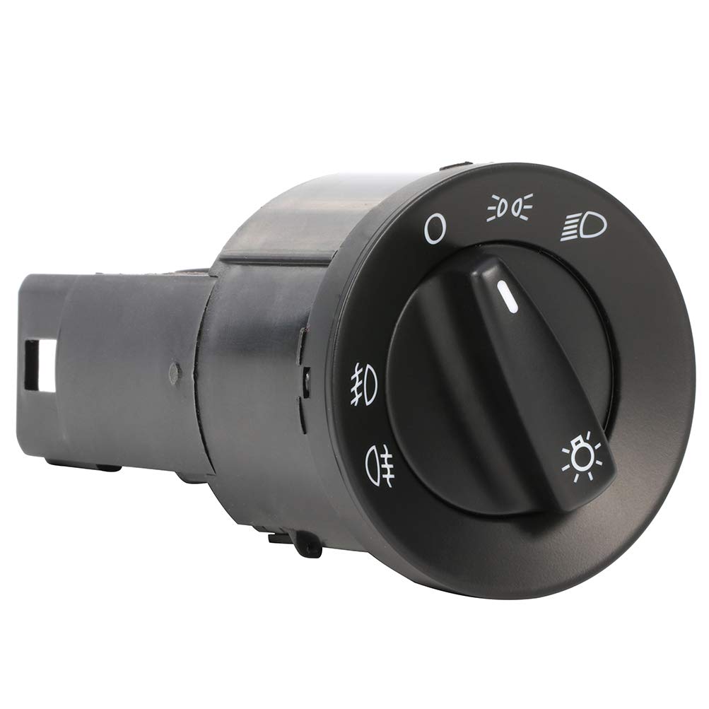 VW Beetle Headlight Switch with Fog Lights - Compatible with 1998-2010 Models | Front & Rear Fog Light Control | OE 1C0941531A20H, 1C0941531A Replacement | Perfect for Night Driving and City Commuting