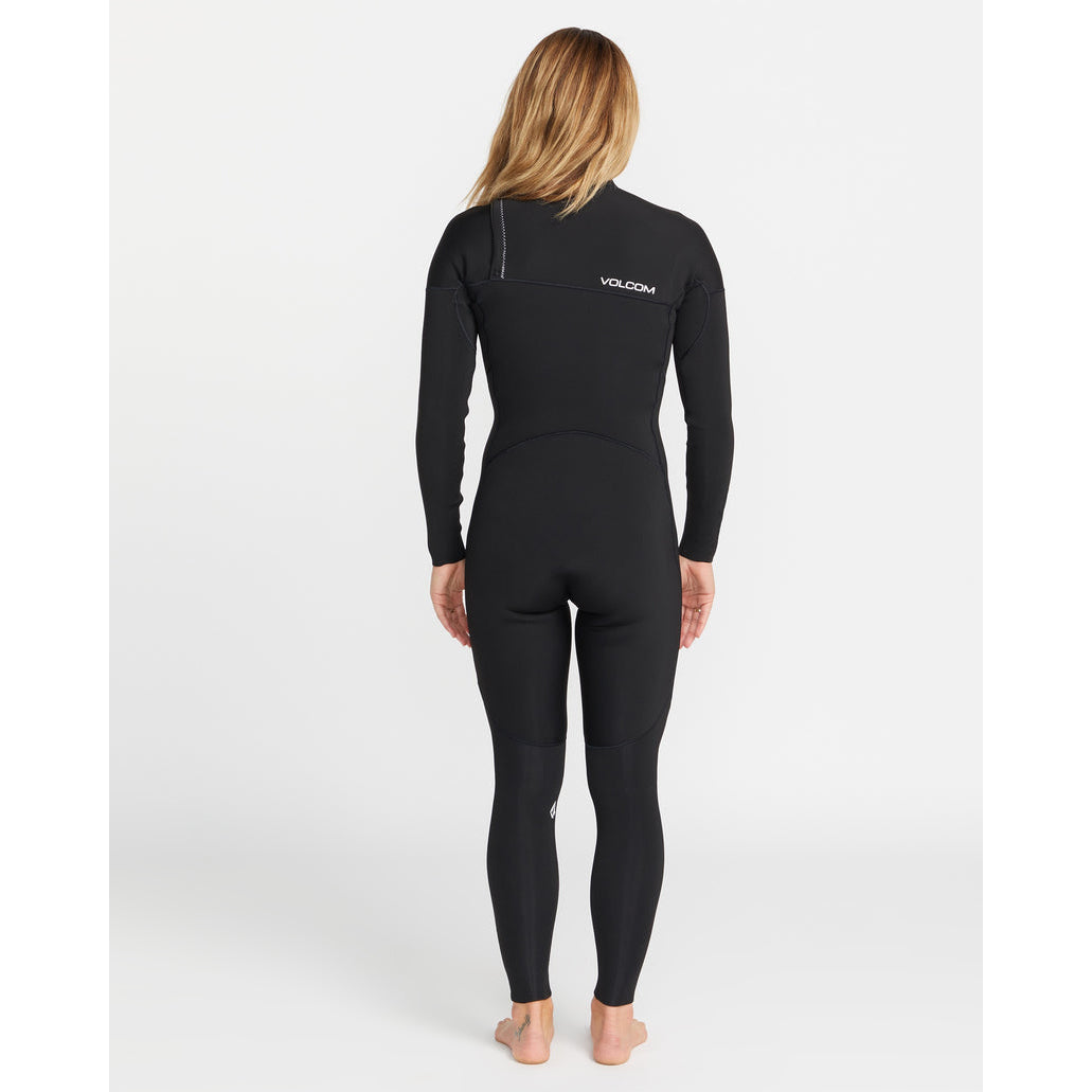 Volcom Modulator 3/2mm Women's Long Sleeve Chest Zip Wetsuit - Black | Surfing, Diving & Water Sports Fullsuit
