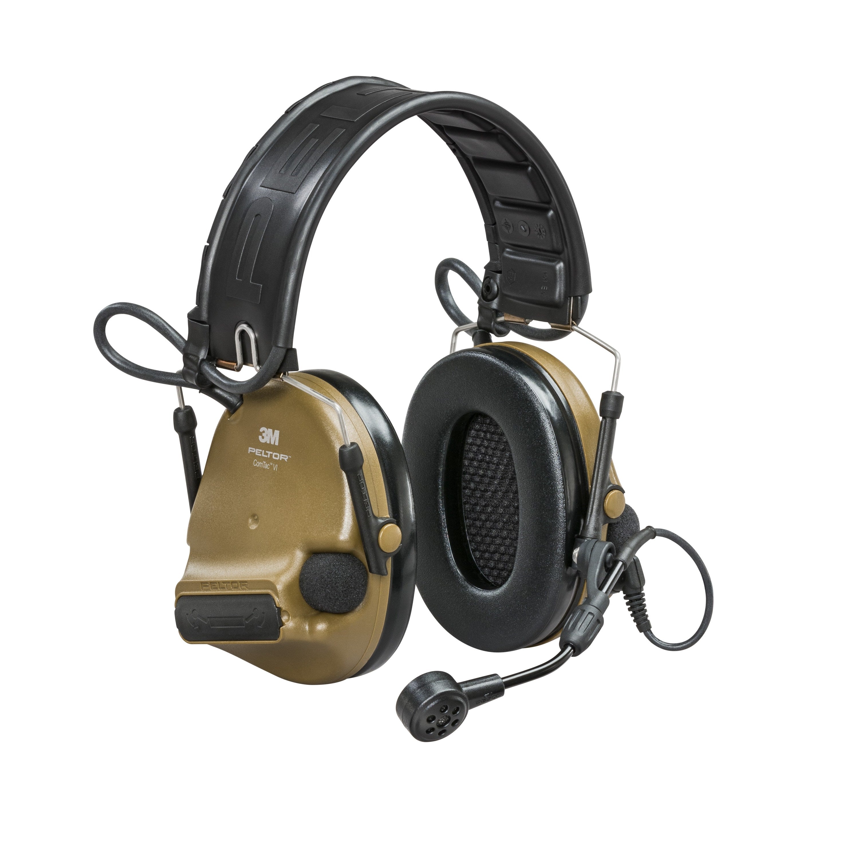 Peltor ComTac VI Tactical Headset - Noise Cancelling Hearing Protection with Gel Earcups & ARC Mounts (Multiple Colors & Models) - Ideal for Shooting, Hunting & Military Use