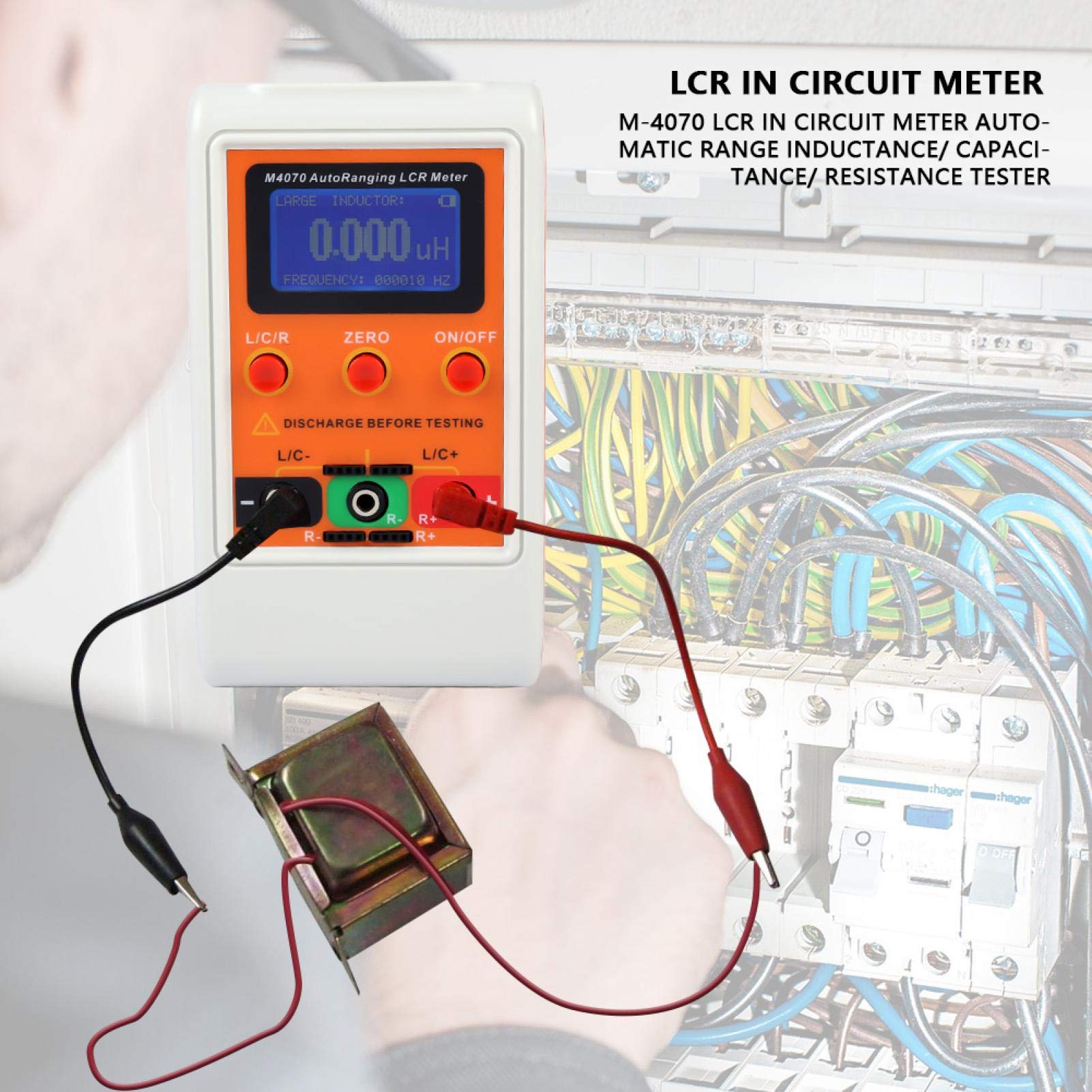 M-4070 Digital Auto Ranging LCR Meter - Capacitance, Inductance & Resistance Tester for In-Circuit Testing | Perfect for Electronics Repair, PCB Diagnostics and Component Analysis
