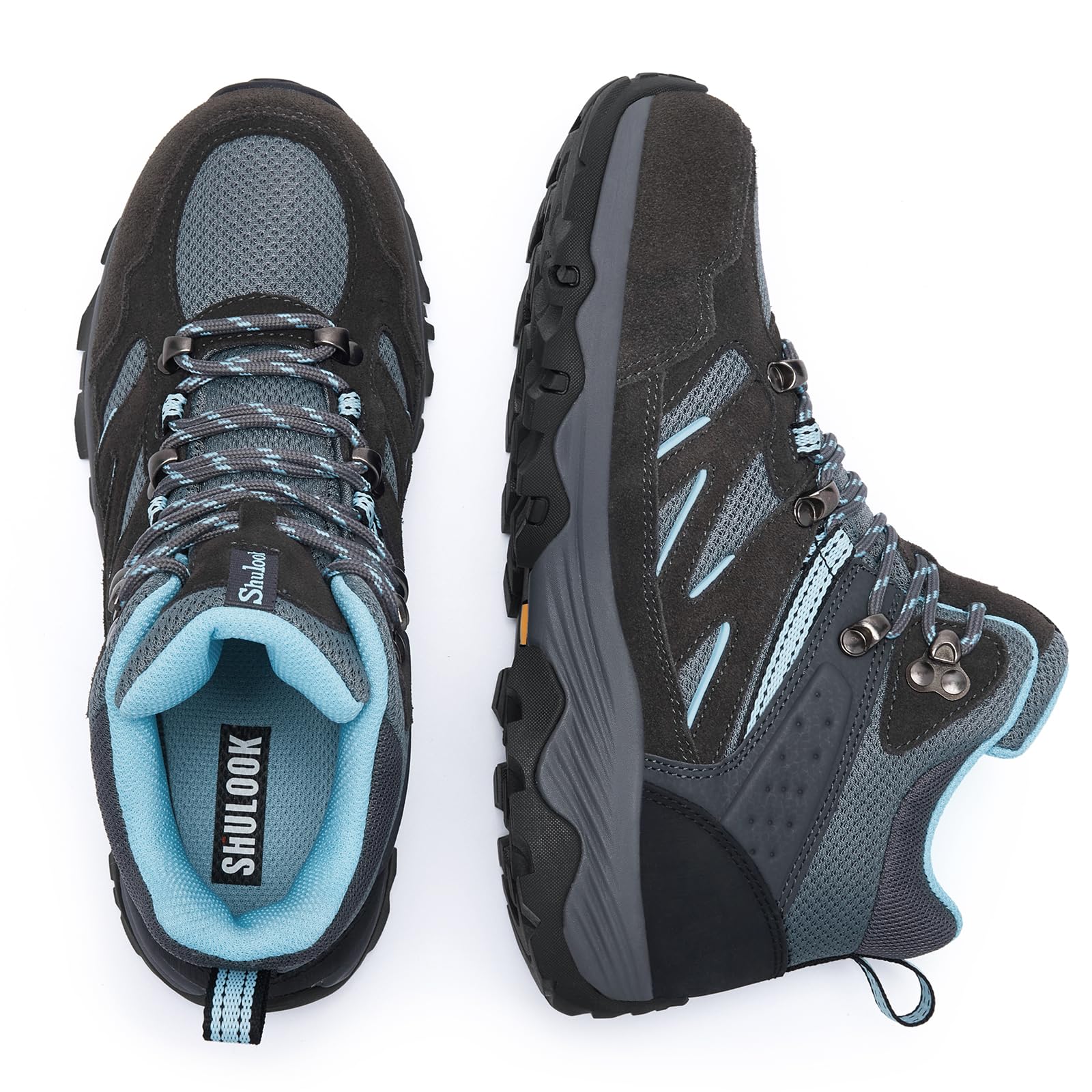 SHULOOK Women's Waterproof Hiking Boots - Lightweight Non-Slip Outdoor Trekking Shoes for Camping, Trail Walking & Mountain Climbing | All-Weather Comfort for Adventurous Women