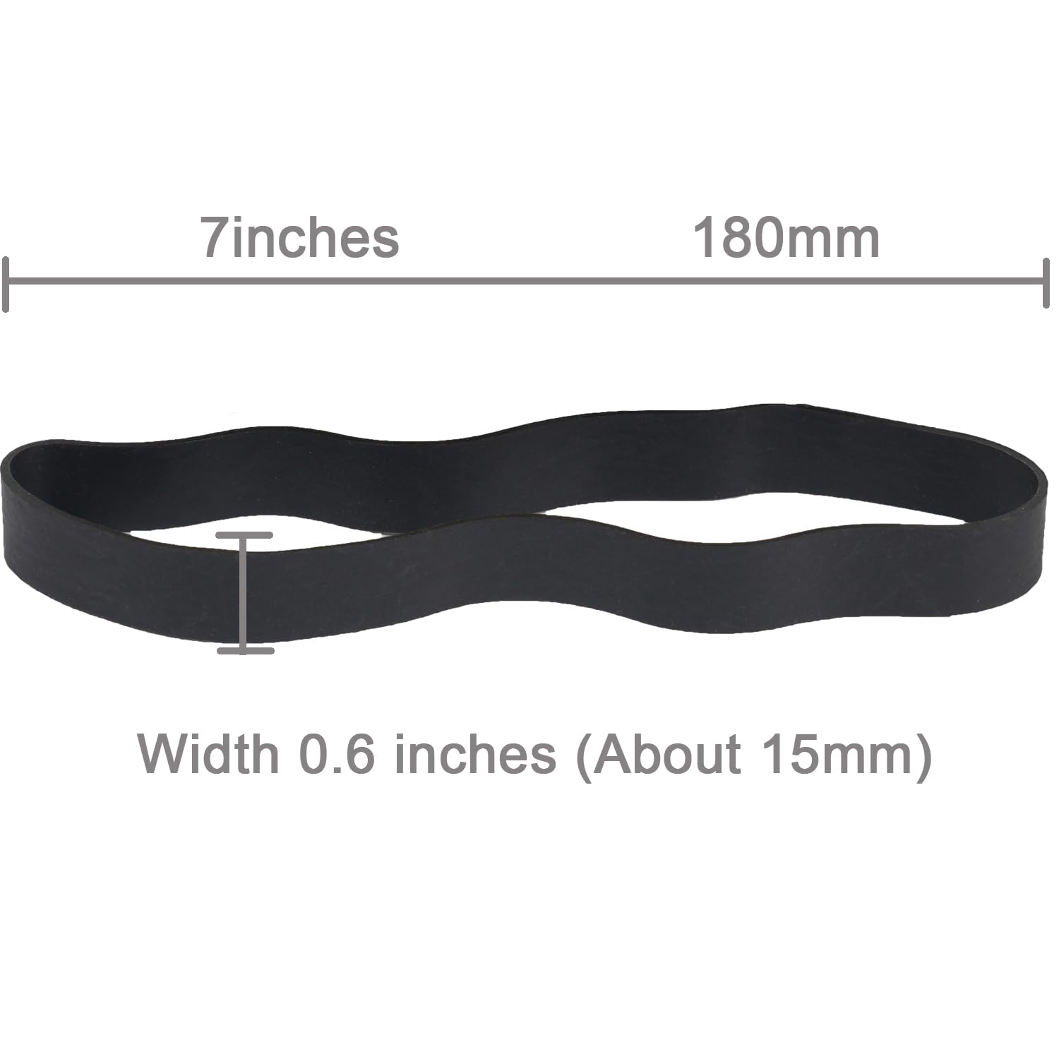 AMUU Thick #107 Wide Rubber Bands 30-Pack - Large 7
