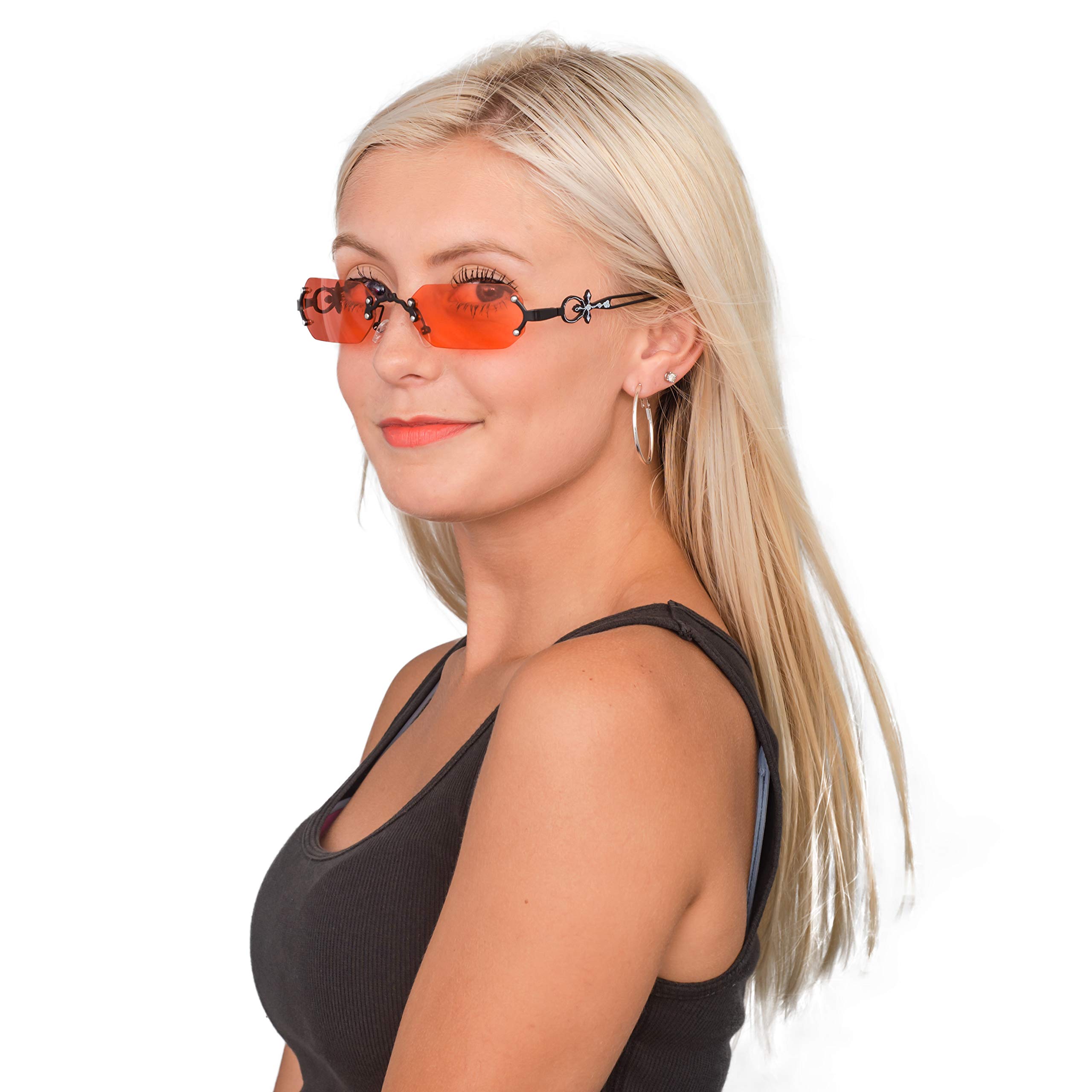 Vampire Gothic Glasses for Adults - Halloween Costume Accessory for Cosplay, Themed Parties & Gothic Fashion