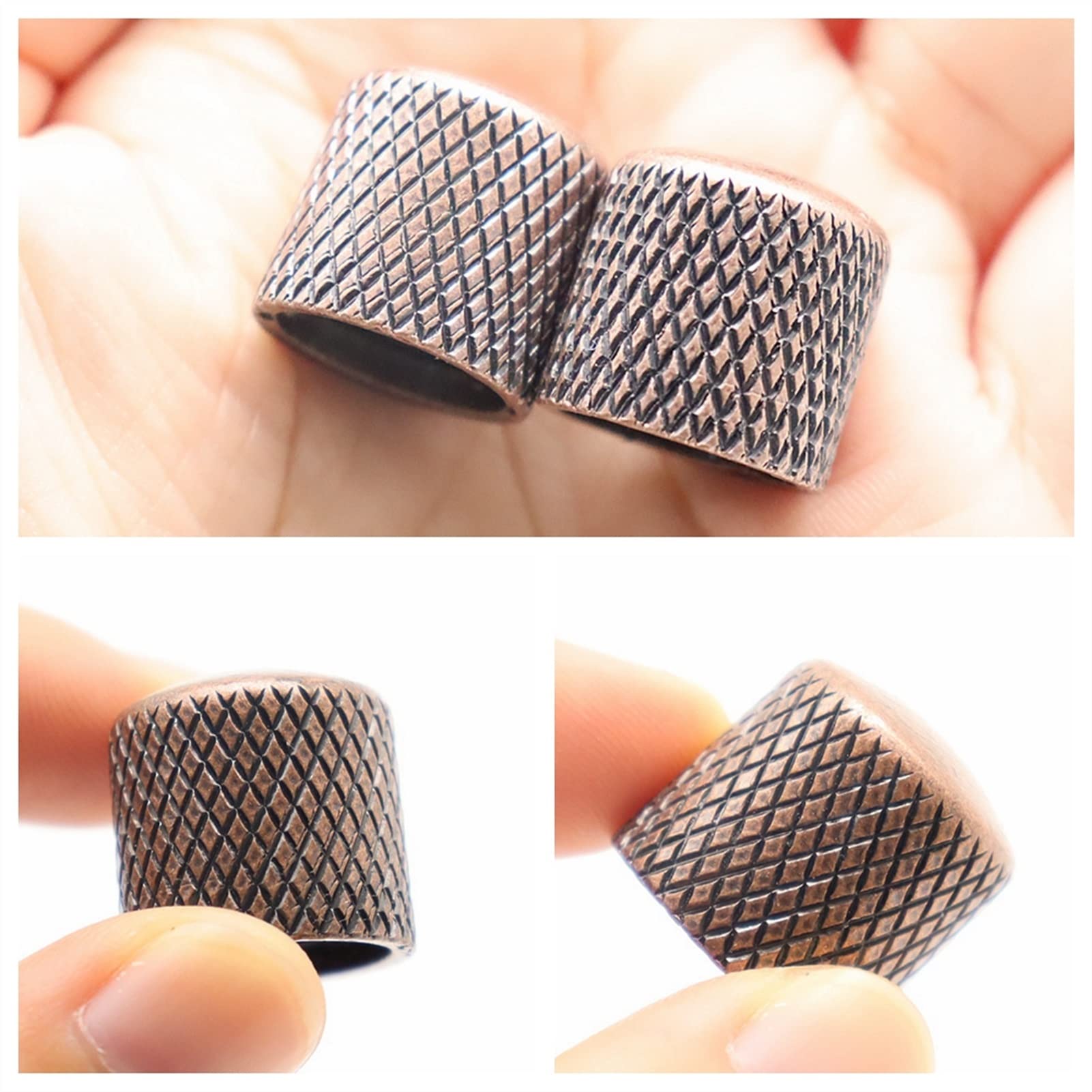 4 Pcs Metal Dome Guitar Knobs 6mm Volume Tone Control Knobs for Electric & Bass Guitar - Perfect for DIY Repairs, Upgrades & Customization