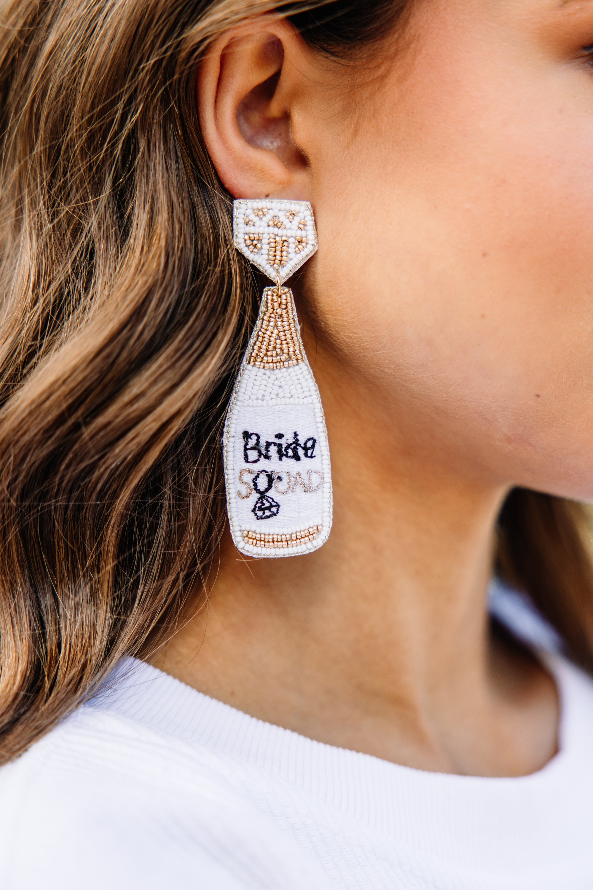 Elegant White Pearl Earrings for Brides - Perfect for Weddings, Parties & Special Occasions