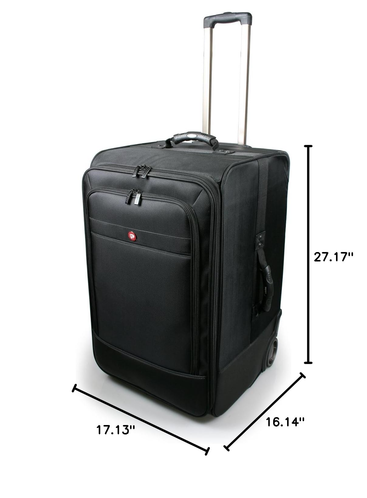 Premium Black Rolling Suitcase - Lightweight Luggage with 360° Spinner Wheels for Travel, Business Trips & Vacations | Durable & Stylish Carry-On or Check-In Bag