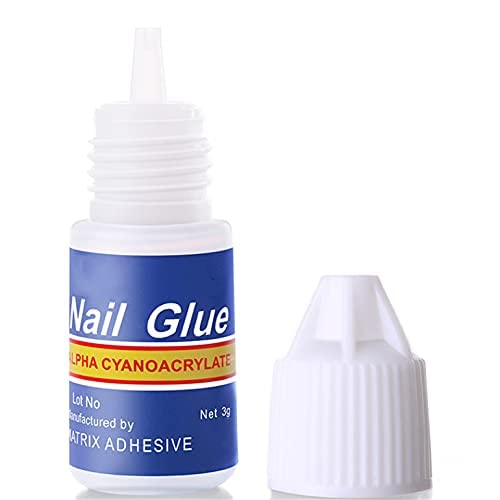 Treza Professional Nail Glue Kit - 5 Bottles Strong Liquid Adhesive for Artificial Nails, False Tips & Acrylic Extensions | Perfect for Salon, Home Manicures & DIY Nail Art