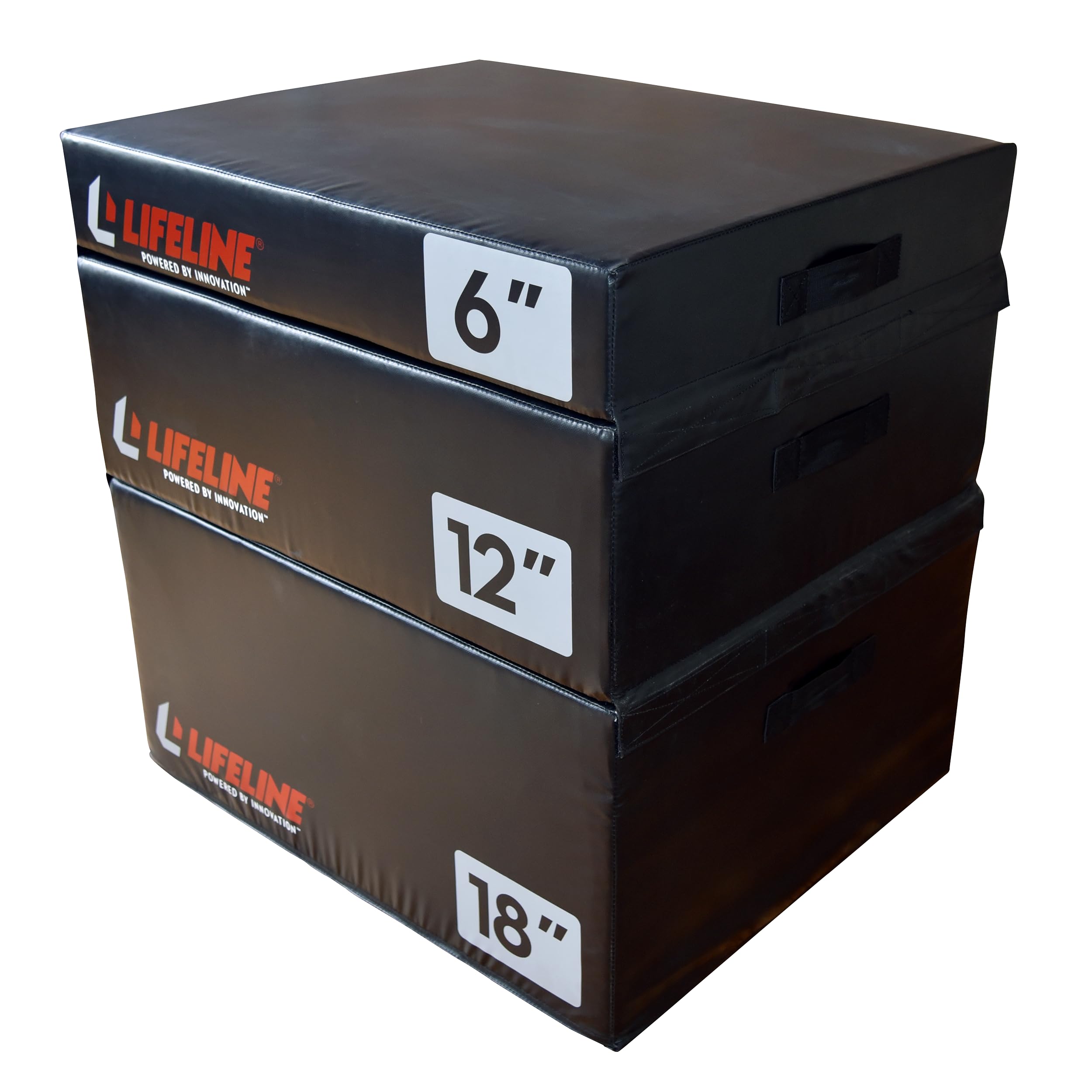 Durable Foam Plyo Box with Vinyl Cover & Handles - Adjustable Height Plyometric Jump Box for CrossFit, HIIT, Home Gym Workouts - Perfect for Box Jumps, Step-Ups & Strength Training Exercises