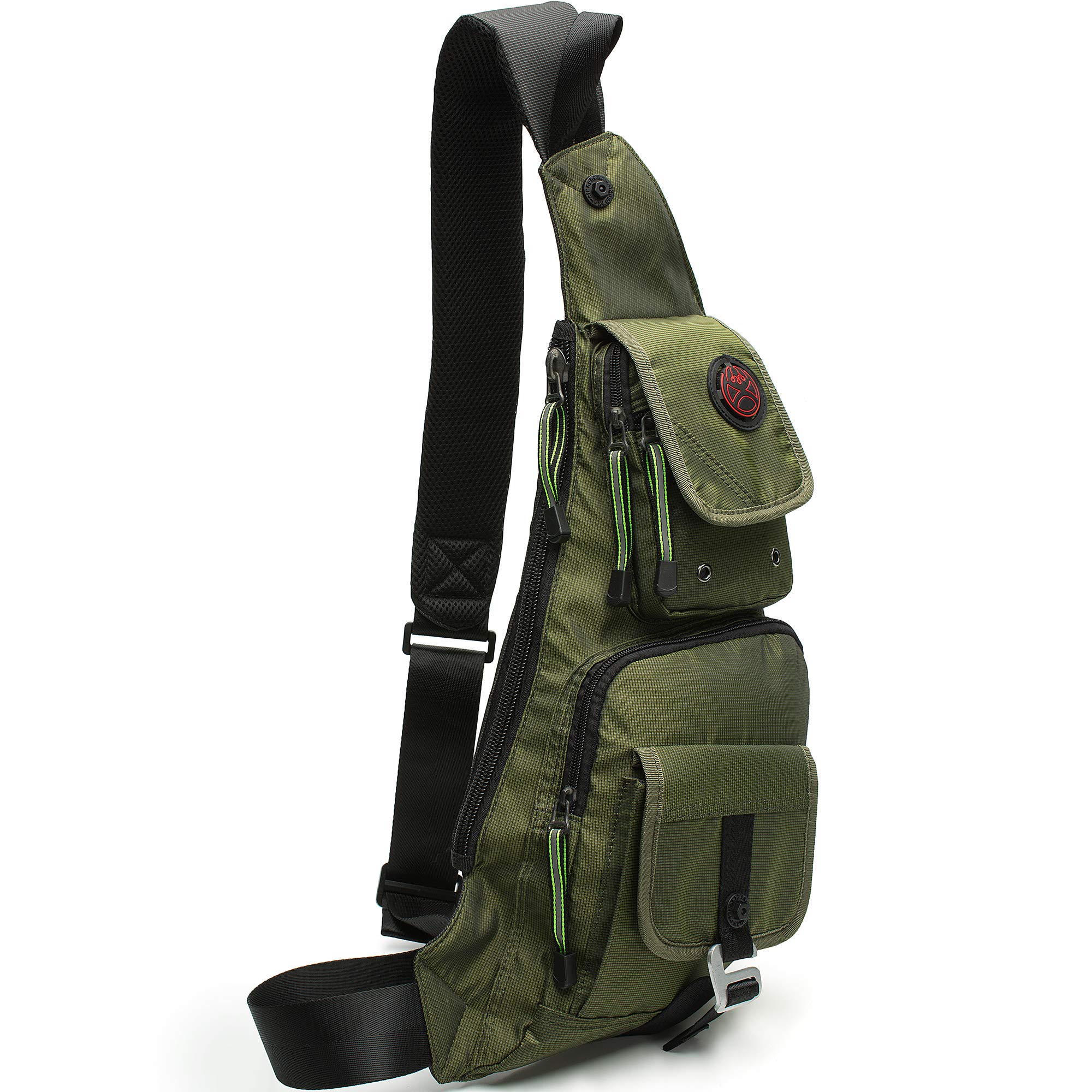 NICGID Sling Bag for Men & Women - Adjustable Chest Shoulder Backpack, Lightweight Crossbody Bag for Travel, Hiking, Gym & Daily Use