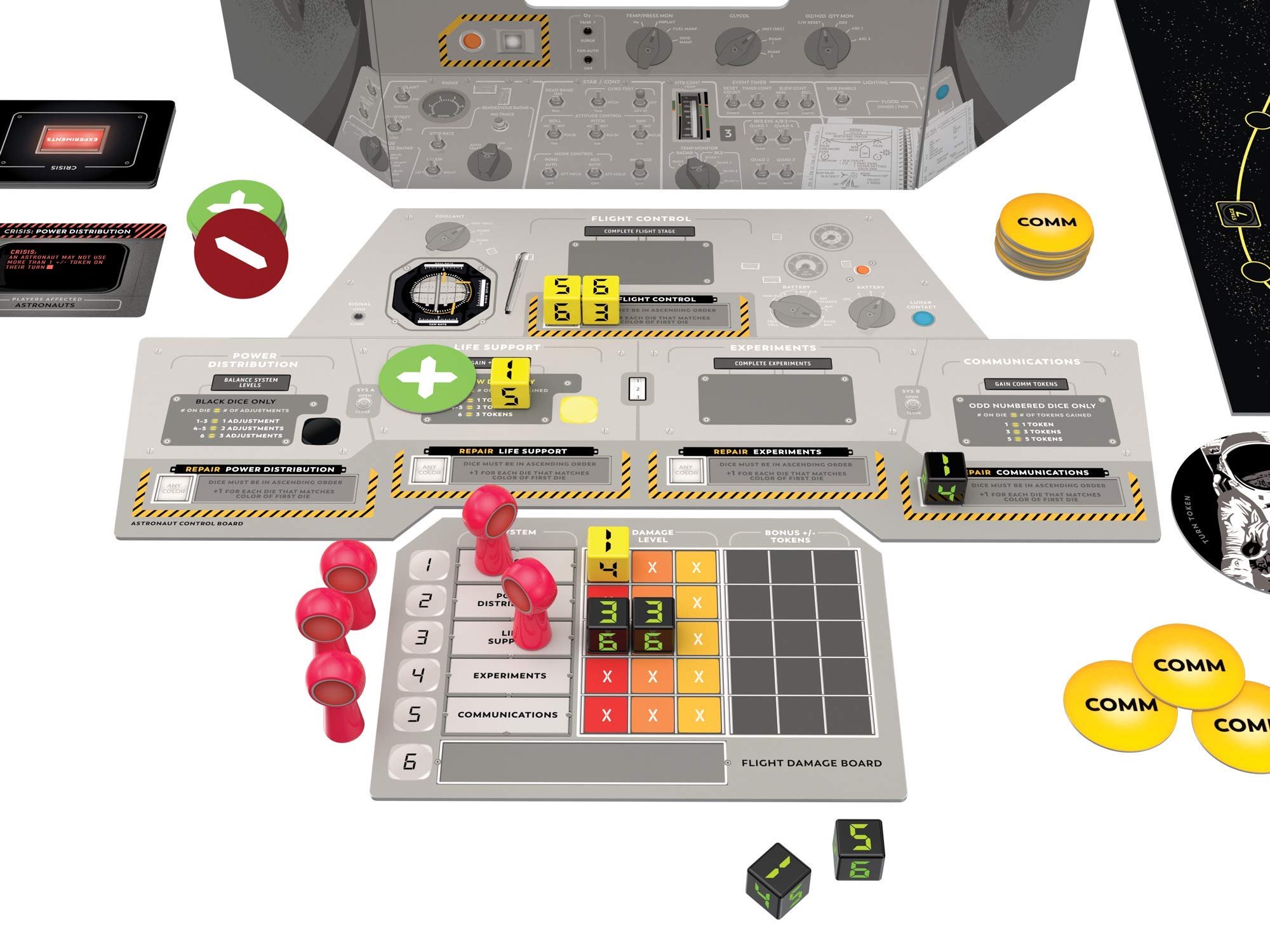 Buffalo Games Apollo NASA Strategy Board Game - Long Play Space Mission Adventure - Perfect for Family Game Night & Space Enthusiasts | STEM Educational Gift for Adults & Kids