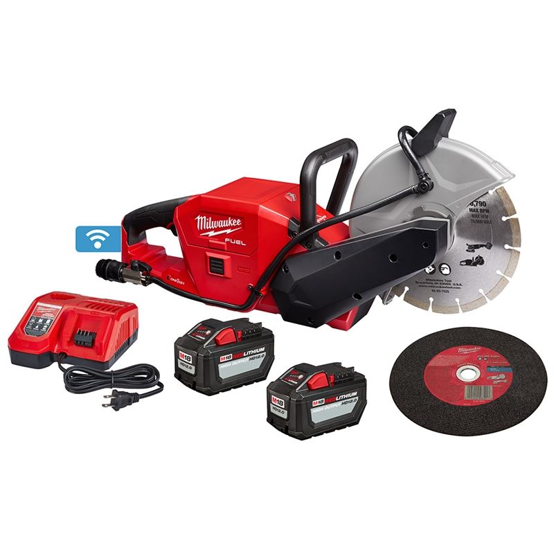M18 FUEL 18V Brushless Cordless 9-Inch Cut Off Saw with ONE KEY Kit - Professional Metal & Concrete Cutting Tool for Construction & Demolition Projects