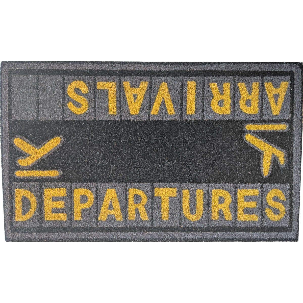 Pilot Toys Arrivals & Departures Non-Slip Door Mat - Perfect for Aviation Enthusiasts, Airplane Themed Home Decor, and Pilot Gift Ideas
