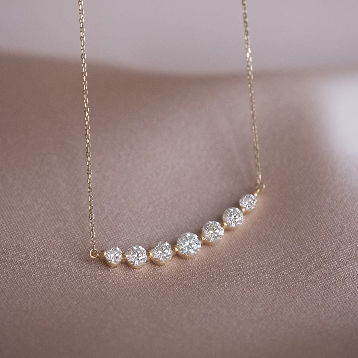 Elegant Floating White Diamond Necklace for Women - Perfect for Weddings, Anniversaries & Special Occasions