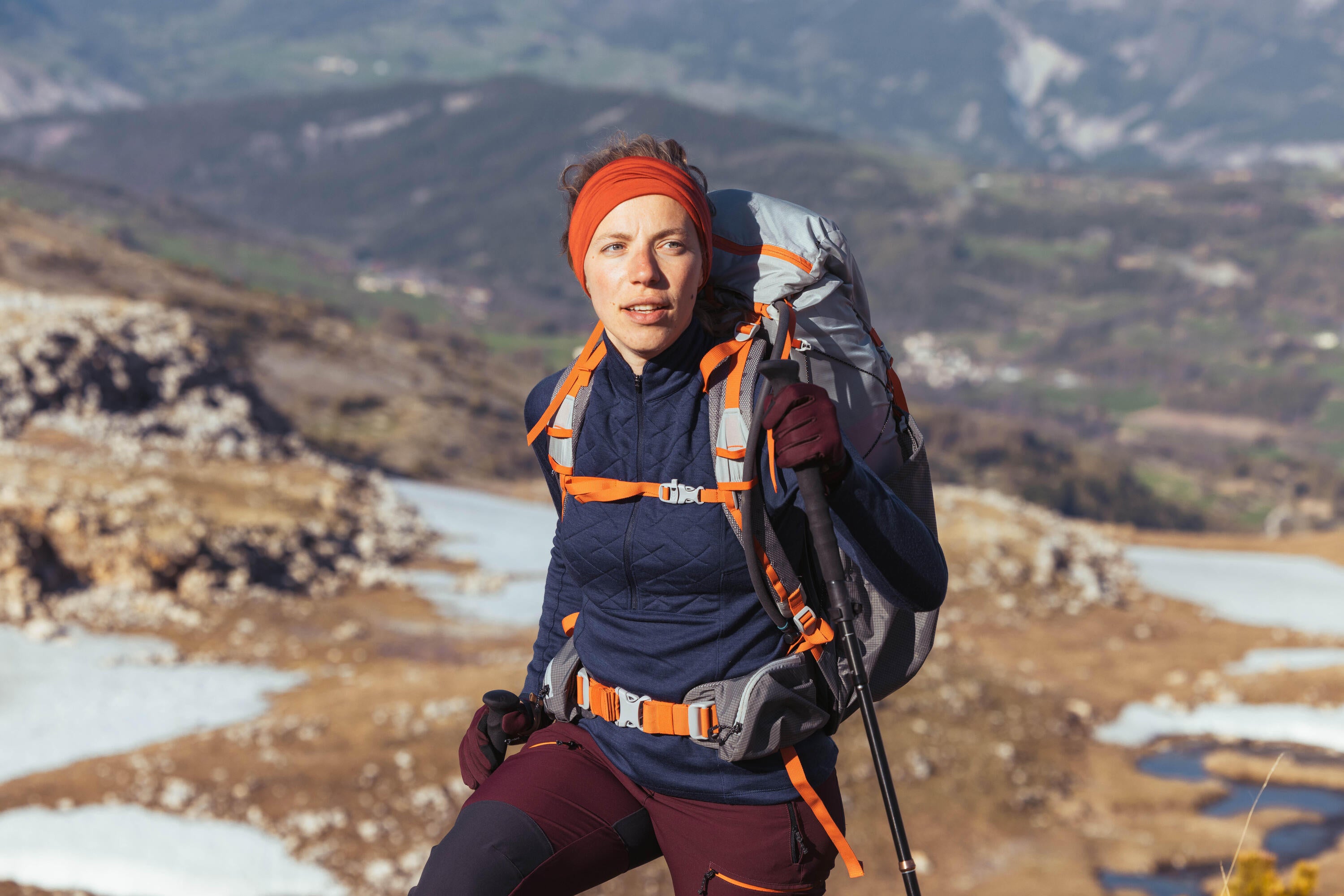 Forclaz Women's Ultralight Backpacking Backpack 45+10L MT900 UL - Lightweight Hiking Pack for Women, Perfect for Long-Distance Trekking & Outdoor Adventures