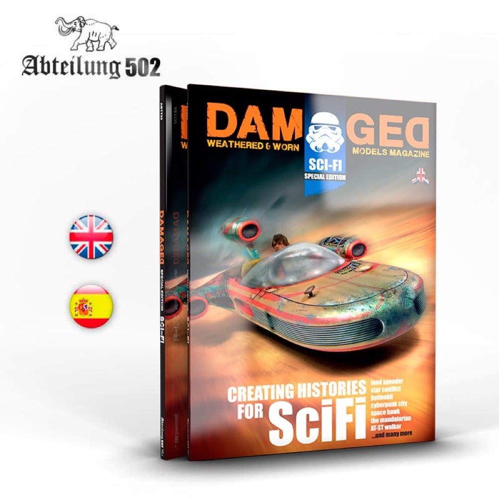 AK Interactive ABT732 Creating Histories for Sci-Fi Weathering Book - Step-by-Step Guide for Model Painting & Weathering Techniques | Perfect for Miniature Wargaming, Diorama Building & Scale Model Projects