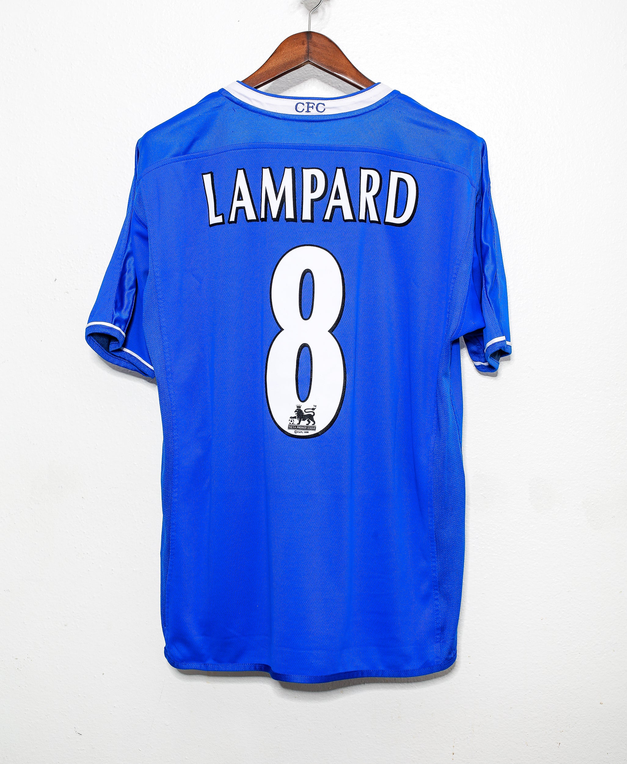 2003 Chelsea FC Home Jersey #8 Frank Lampard (Large) - Authentic Soccer Shirt for Fans & Collectors - Perfect for Matchdays & Memorabilia Display