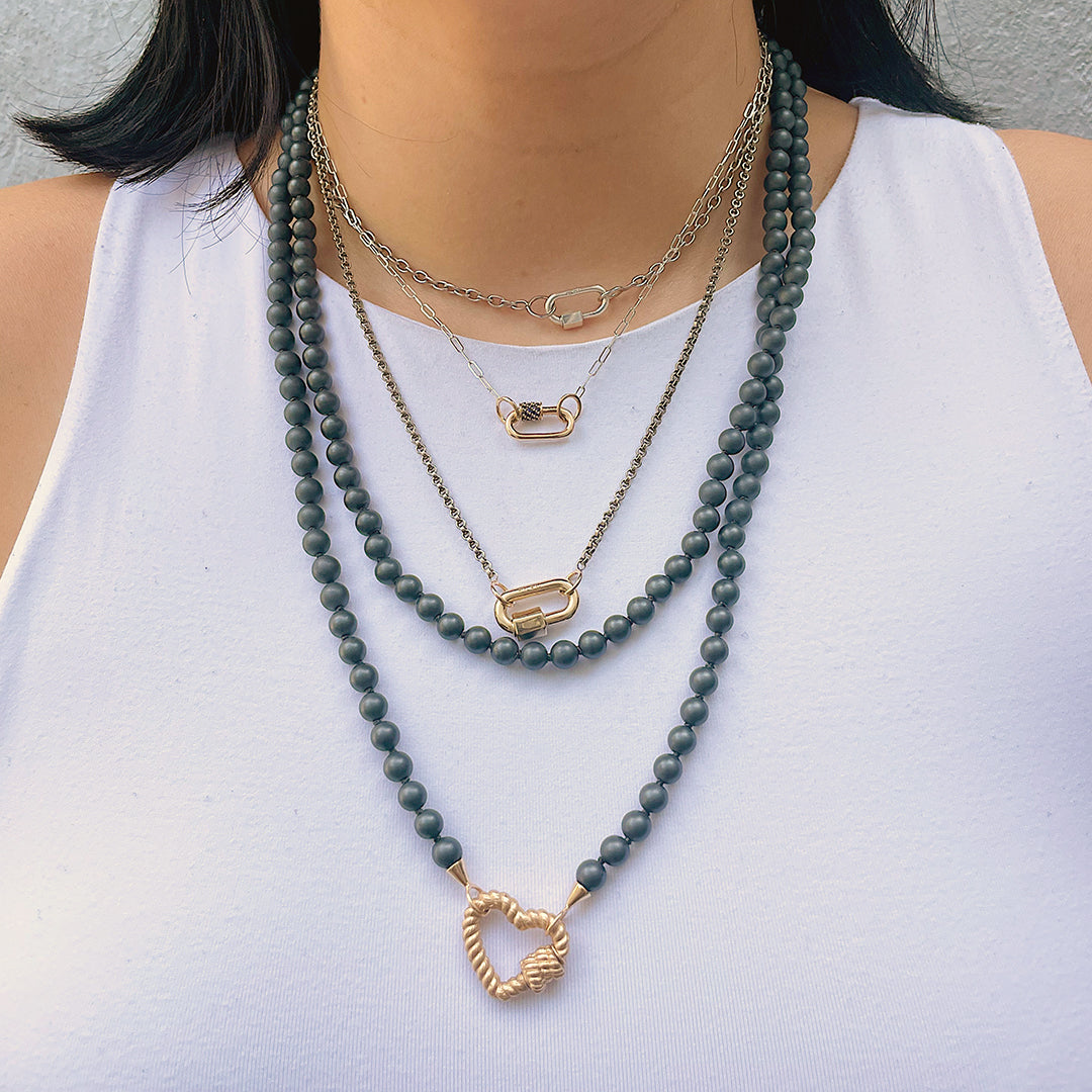 14K Gold Blue Sapphire Baby Lock Necklace by Marla Aaron - Elegant Jewelry for Women, Perfect for Gifts, Weddings & Special Occasions