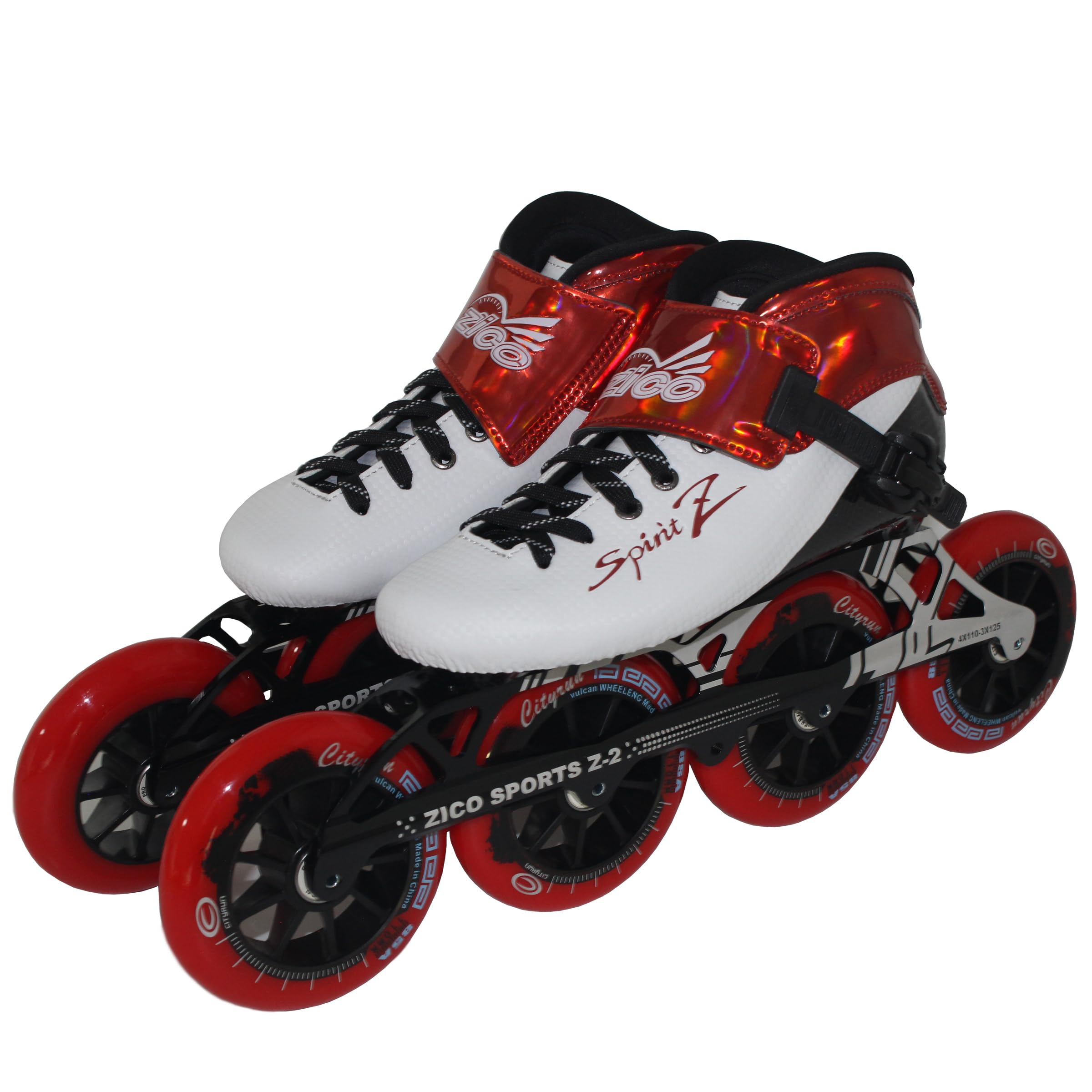 Professional Inline Speed Skates for Adults - High Performance Fitness Racing Skates for Men & Women | Perfect for Outdoor Training, Marathon Racing & Roller Sports (Black)