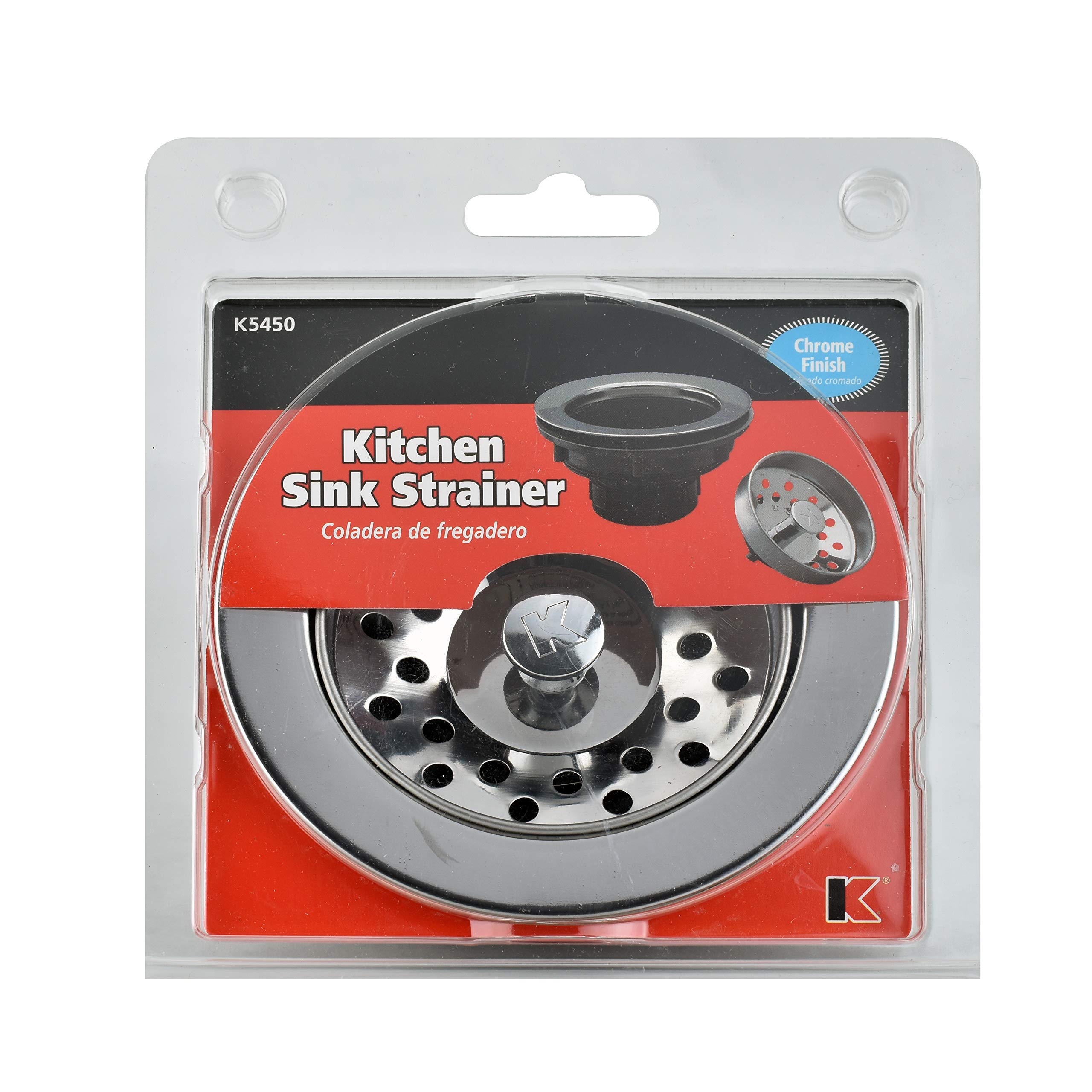 KEENEY K5450 Stainless Steel Sink Strainer - Durable Kitchen Drain Filter for Bathroom & Utility Sinks