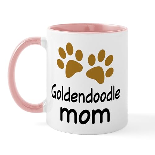 White/Pink Inside - Cute Goldendoodle Mom Mug