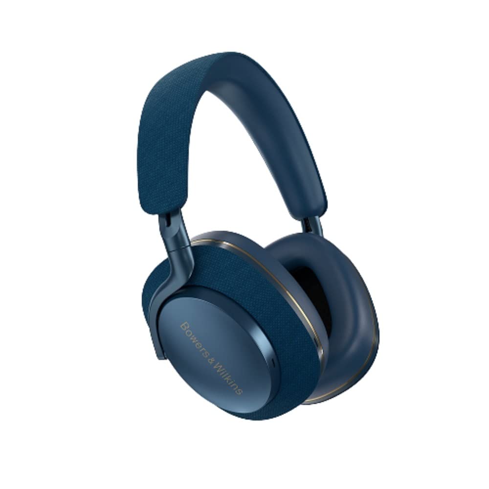 Bowers & Wilkins PX7 S2 Wireless Noise Cancelling Over-Ear Headphones with Bluetooth 5.0, 30-Hour Battery Life, Fast Charging & Built-in Mic - Blue | Premium Audio for Travel, Work & Home Entertainment