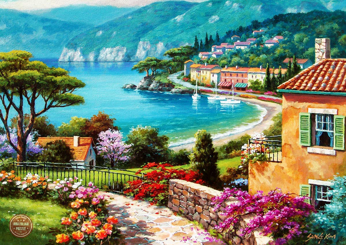 1500 Piece Anatolian Lakeside Jigsaw Puzzle #4547 - Challenging Adult Puzzle for Relaxation & Home Decor | Perfect for Family Game Nights & Stress Relief