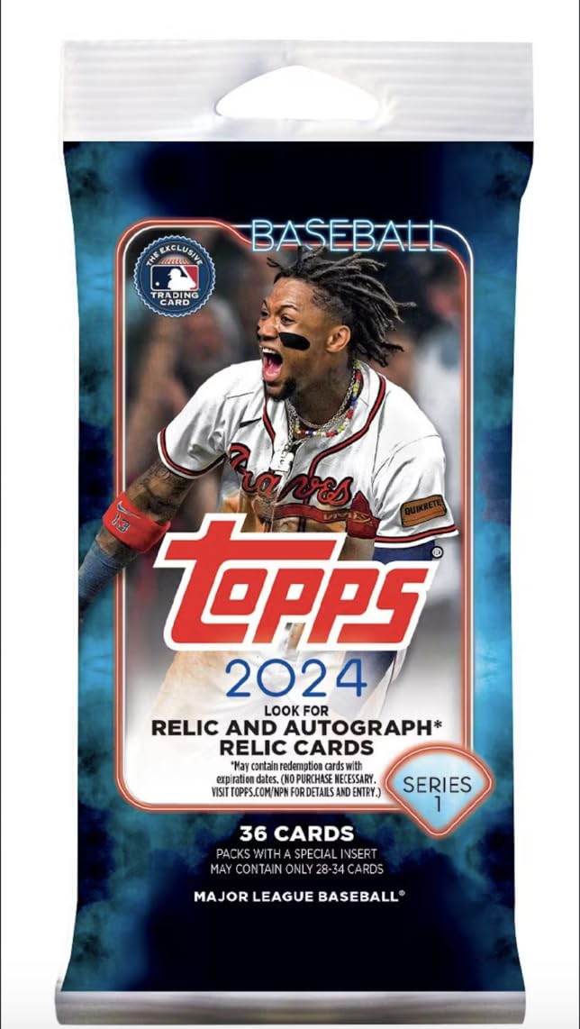 2024 TOPPS Baseball Series 1 Fat Packs - 3 Fat Packs with Exclusive Cards for Collectors | Perfect for Baseball Fans, Trading & Display Collections