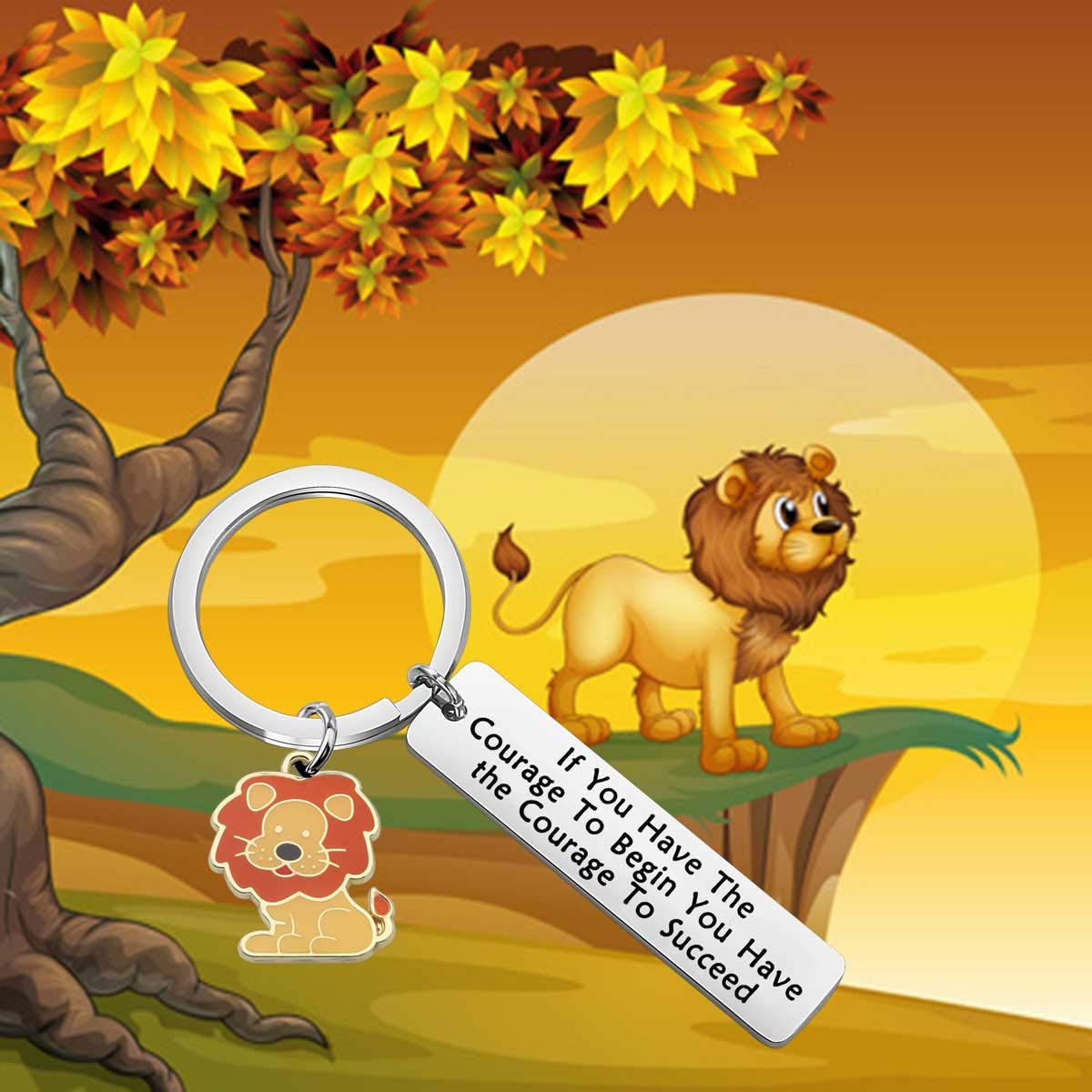 ENSIANTH Wizard of Jewelry Lion Lover Gifts - Animal Positive Jewelry for Graduation & Students - Perfect for Graduation Gifts, Birthday Presents & Lion Lovers