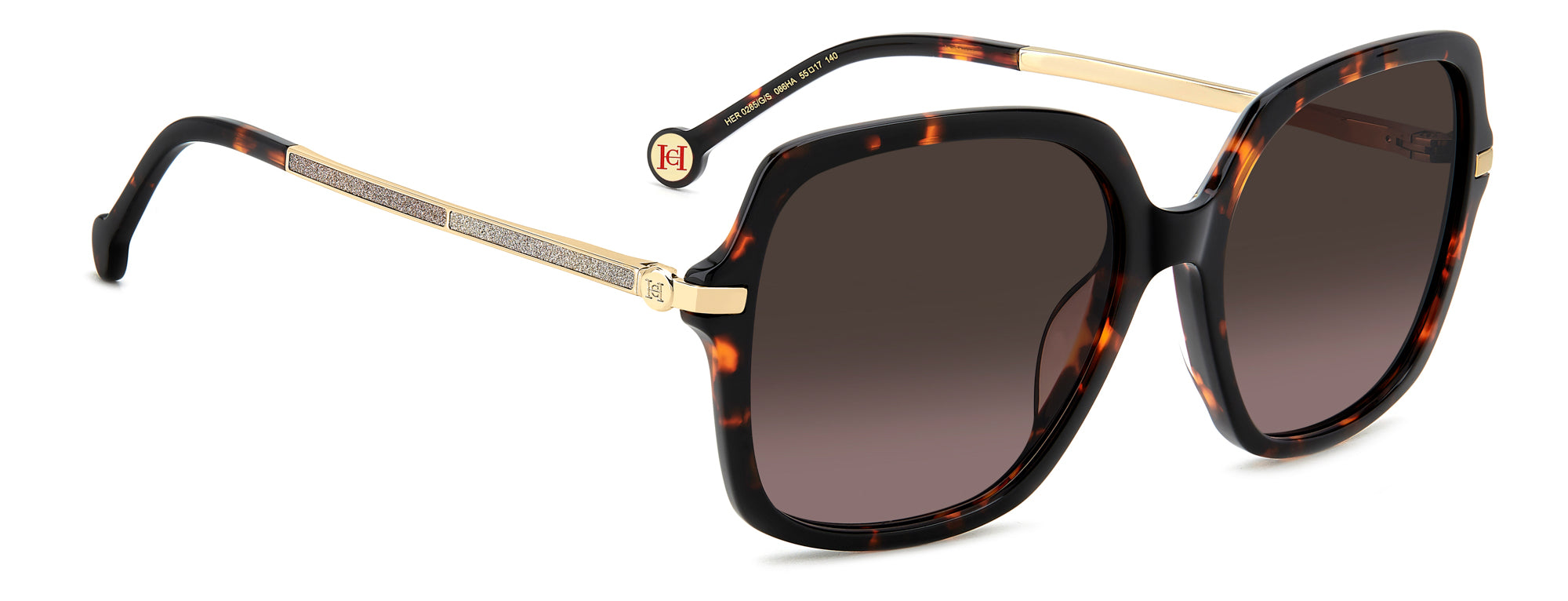 Carolina Herrera HER 0285/G/S Women's Luxury Sunglasses - UV Protection & Polarized Lenses for Driving, Beach & Outdoor Fashion