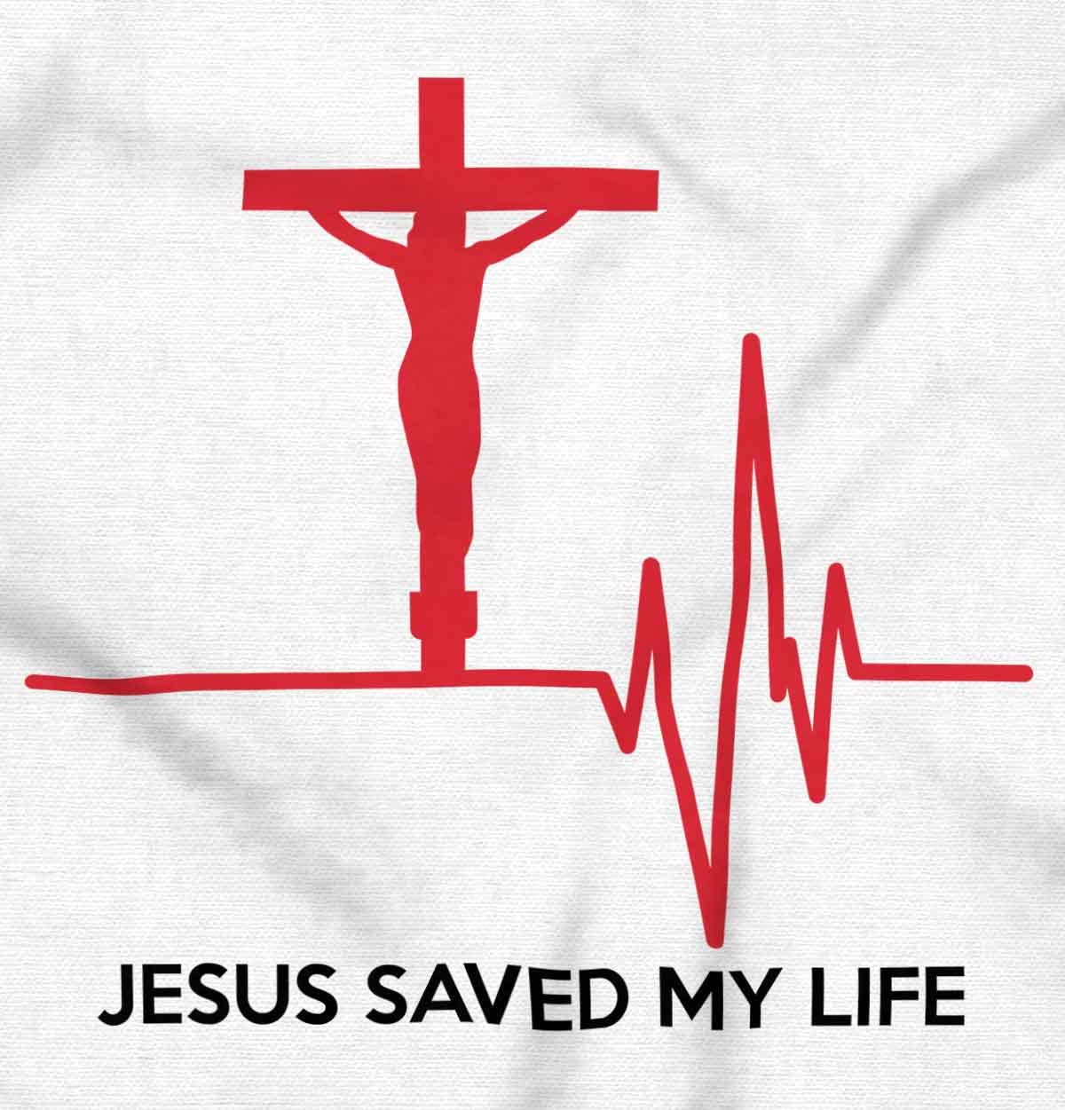 Christian Strong Jesus Saved My Life Crucifix Graphic Tank Top for Men & Women - Faith-Inspired Casual Wear for Church, Bible Study & Everyday Inspiration