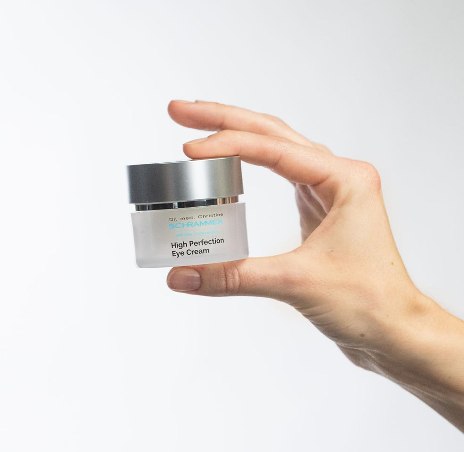 Schrammek High Perfection Eye Cream 0.5 fl oz - Anti-Aging Eye Treatment for Dark Circles & Wrinkles - Caffeine Infused Under Eye Cream - Dermatologist Recommended Skincare for Puffiness & Fine Lines - Perfect for Night Routine & Travel Skincare