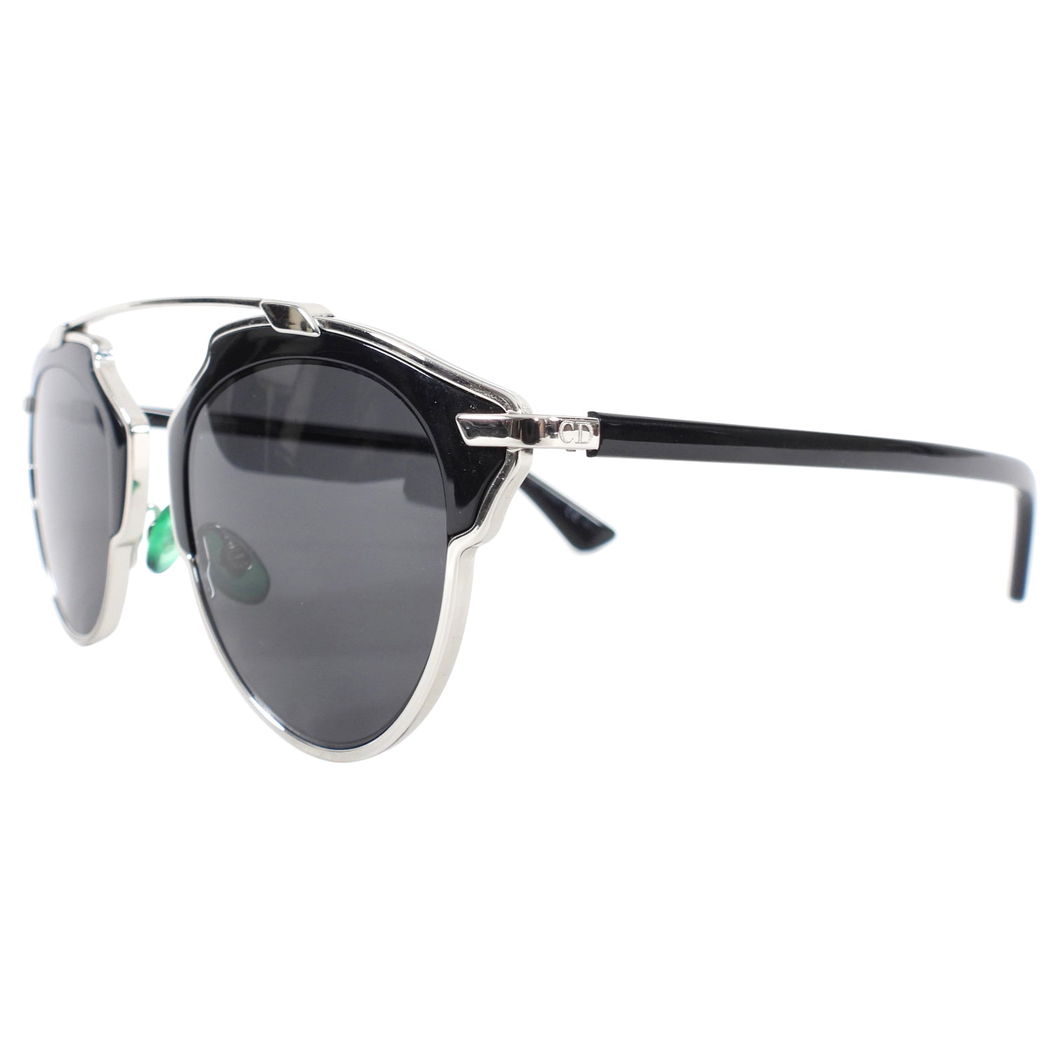 Dior So Real Black and Silver Sunglasses for Women - Luxury Designer Shades for Fashion & Outdoor Activities