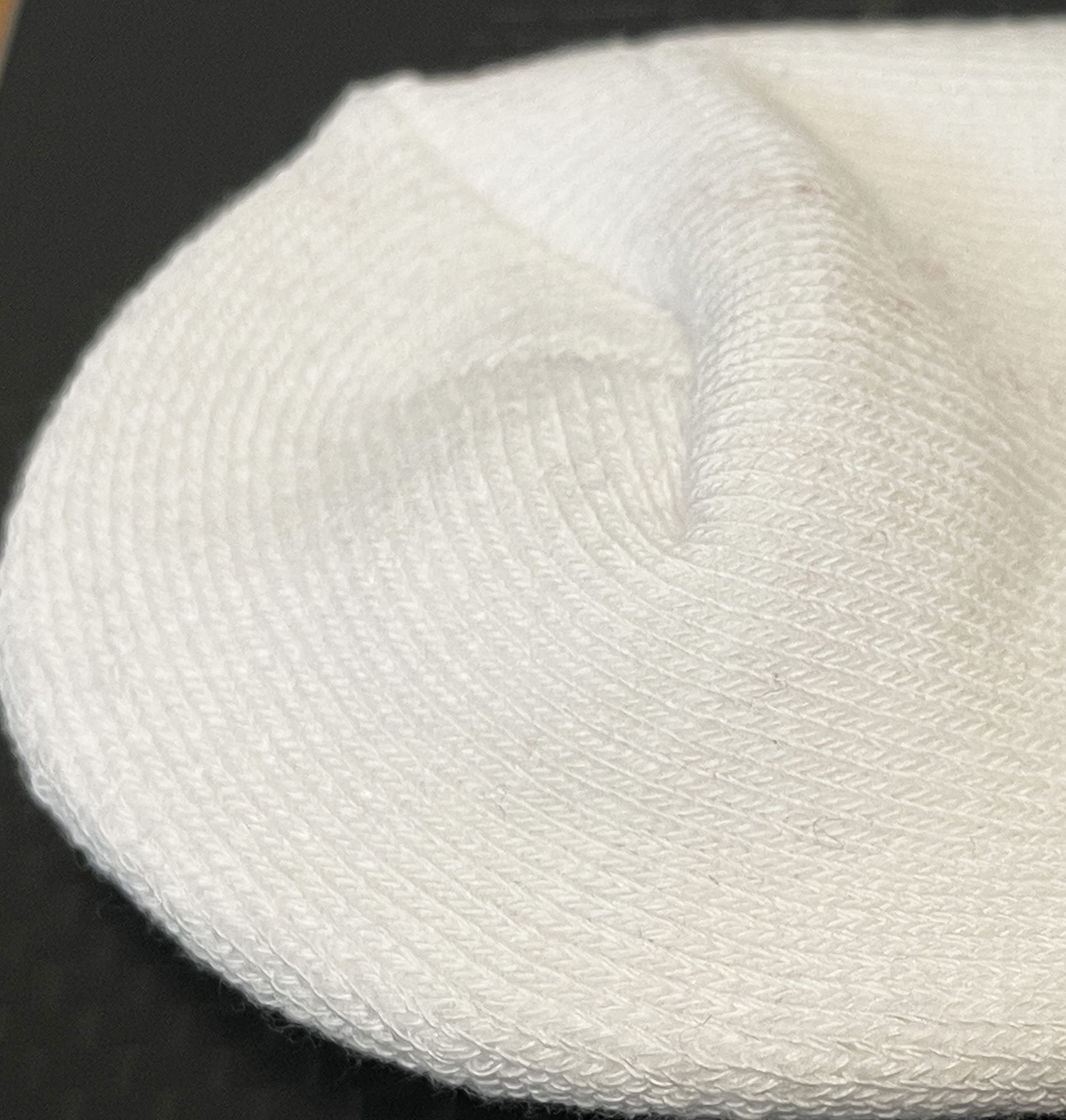 COUVER Striped White Knee High Sports Socks for Softball, Running & Athletic Performance - Comfortable & Breathable for Active Lifestyles