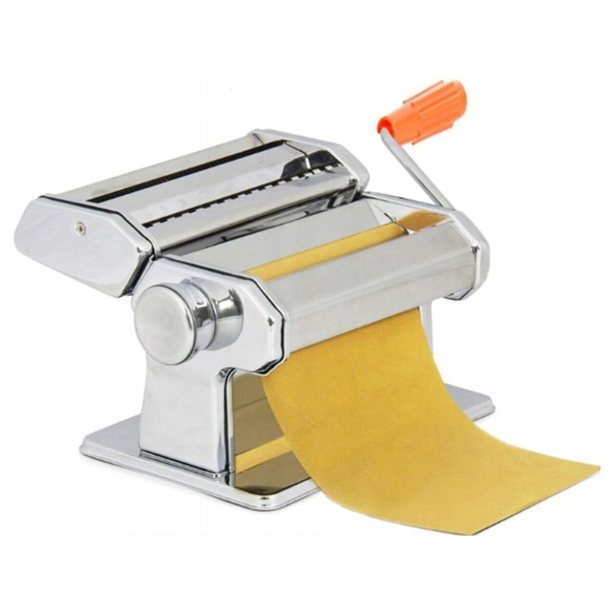 Maestro MR-1679R Manual Pasta Maker Machine - Stainless Steel Fresh Pasta Roller & Cutter with 8 Thickness Settings, Ravioli Attachment - Perfect for Homemade Lasagna, Spaghetti, Noodles & Italian Cuisine - Ideal for Home Kitchens & Italian Cooking Enthusiasts