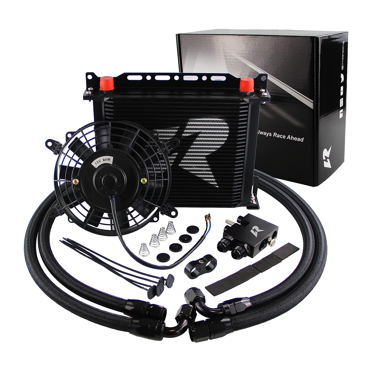 Compatible with N54 135 E82 335 E90 E92 Twin Turbo Engine - New High Performance Oil Cooler Kit for BMW - Perfect for Racing & High-Temperature Driving Conditions