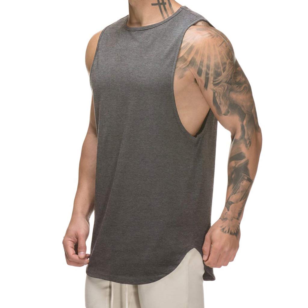 Magiftbox Men's Muscle Tank Tops - Breathable Workout Shirts for Gym Training & Fitness - Sweat-Wicking Activewear for Running, Weightlifting & CrossFit