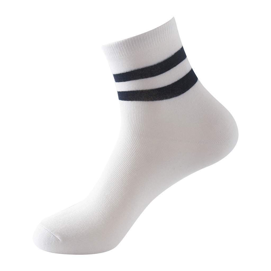 Unisex Non-Slip Short Socks - Mixed Color Stockings (White, One Size Fits All) | Comfortable & Durable for Daily Wear, Sports, and Casual Outfits