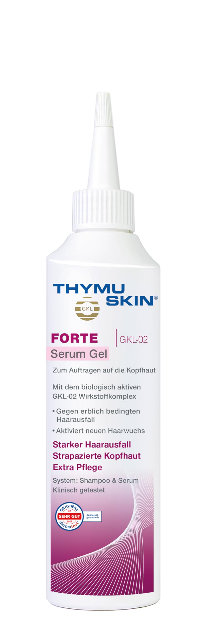 Thymuskin Forte Serum Gel - Advanced Hair Growth Treatment for Thinning Hair & Women's Hair Loss - Step 2 (200ml) - Stimulates Hair Follicles & Promotes Thicker Hair for Daily Use at Home